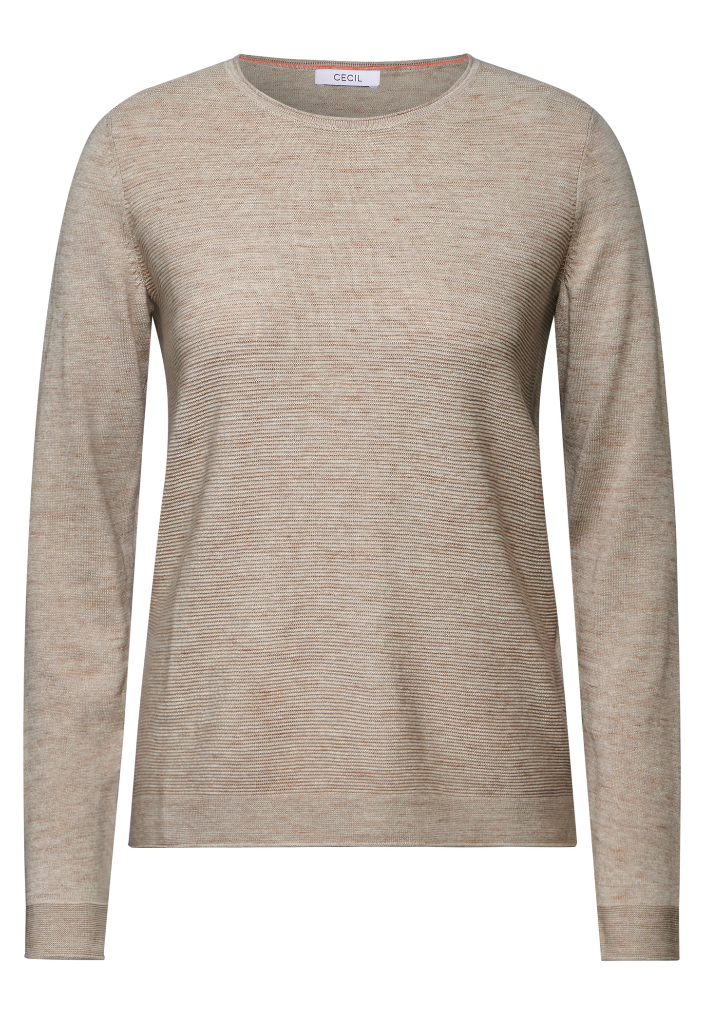 CECIL Pullover mit Struktur - Farbe: beige