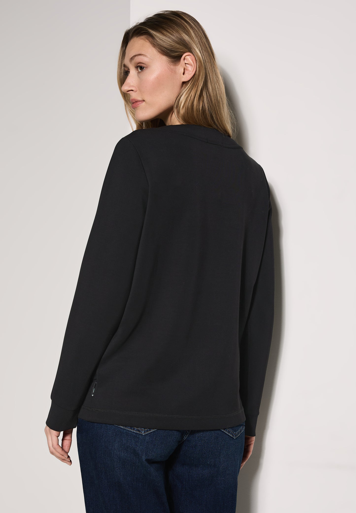 CECIL Modalmix Sweatshirt - Farbe: Black