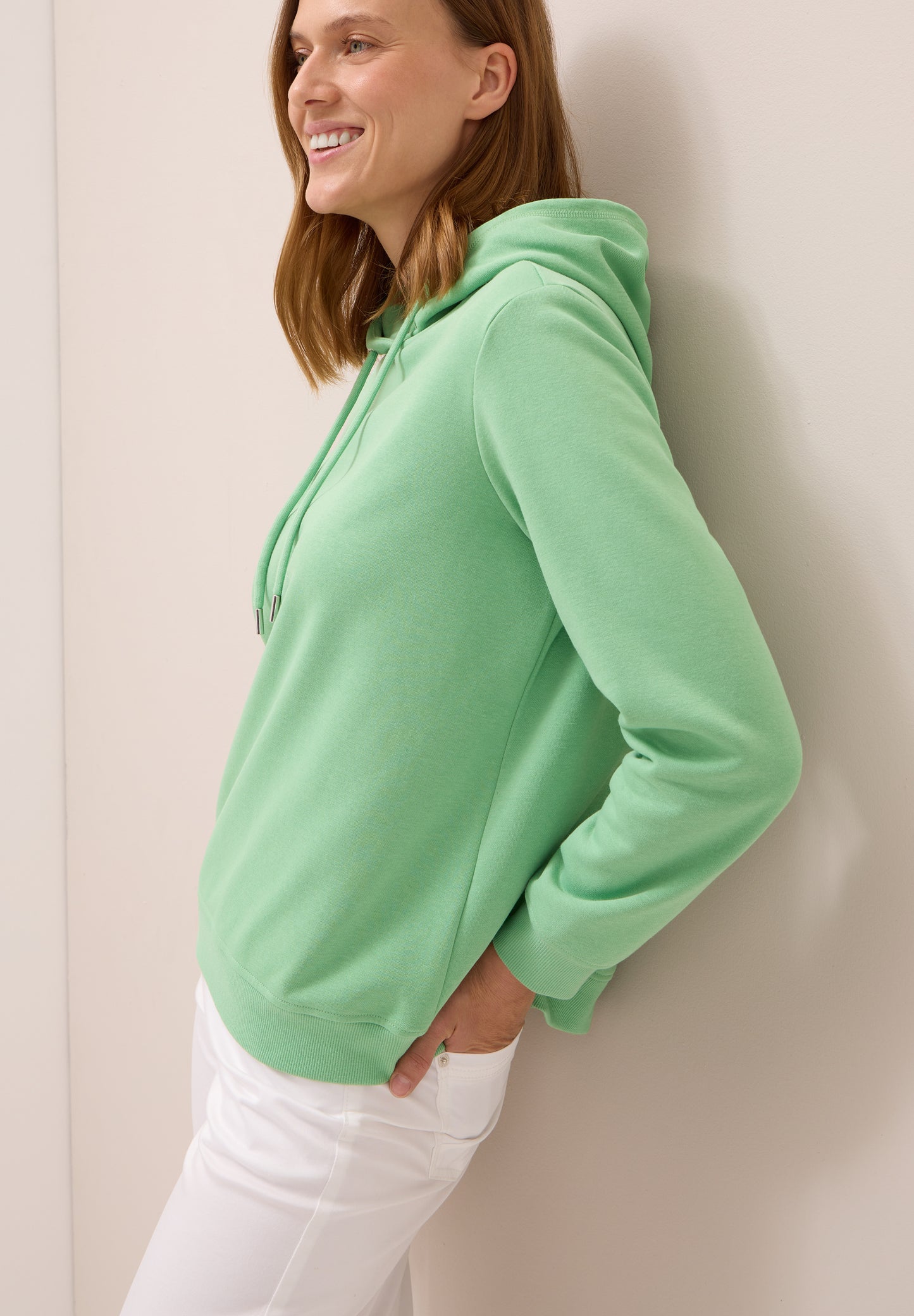 CECIL Sweatshirt mit Kapuze - Farbe: fennel green