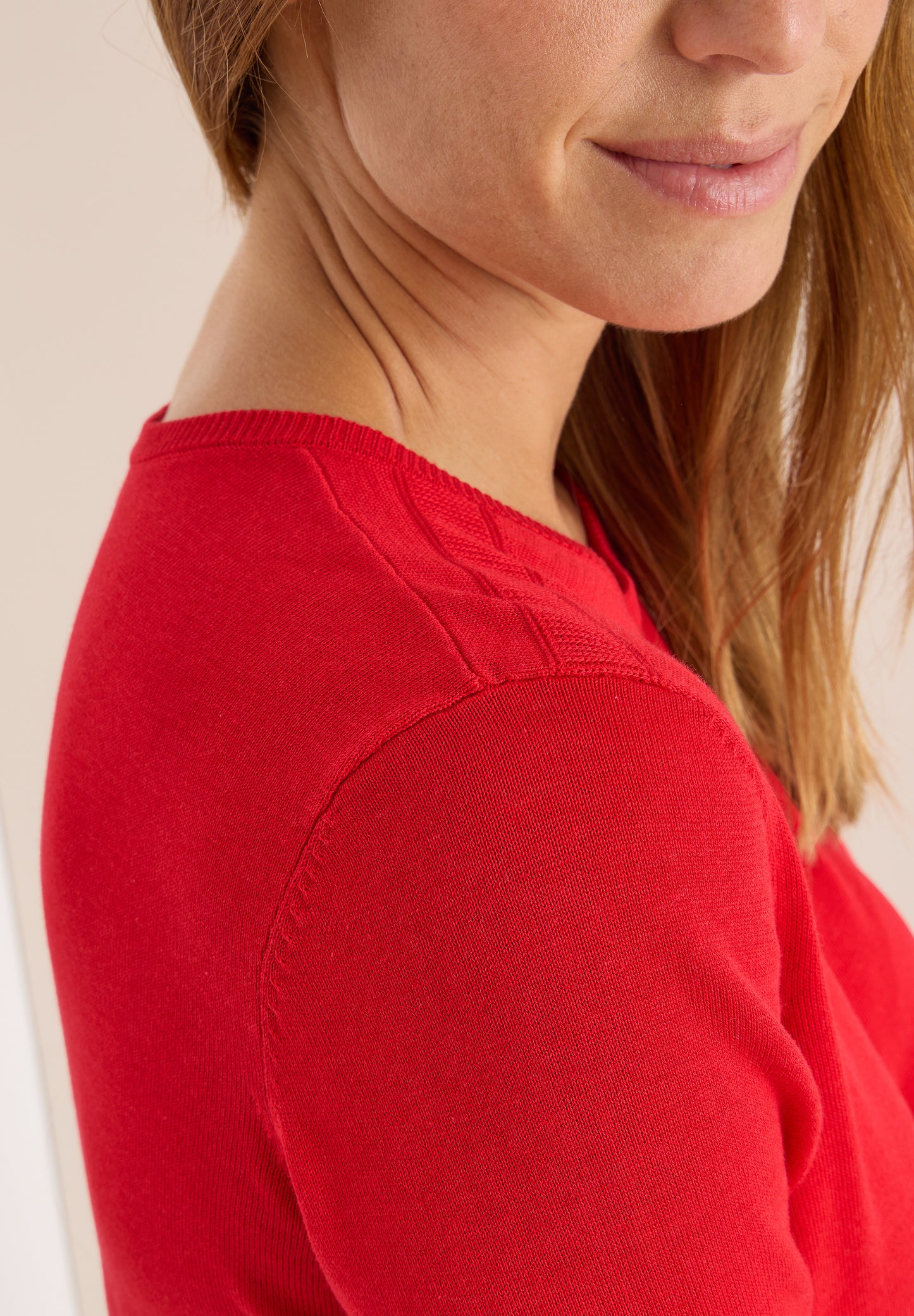 CECIL Basic Pullover - Farbe: fiery red
