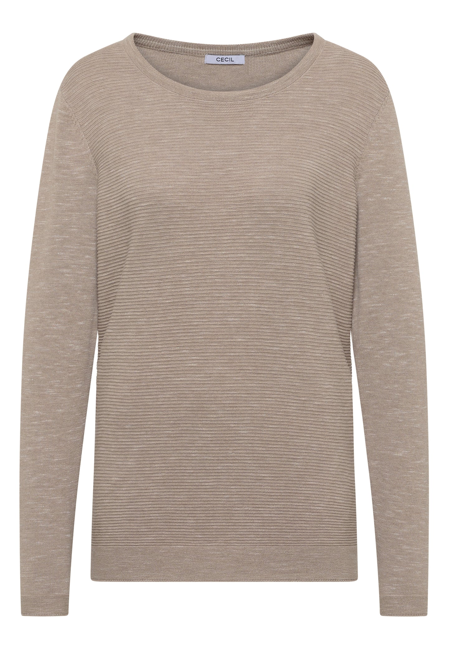 CECIL Strukturpullover - Farbe: toffee cream heather melange