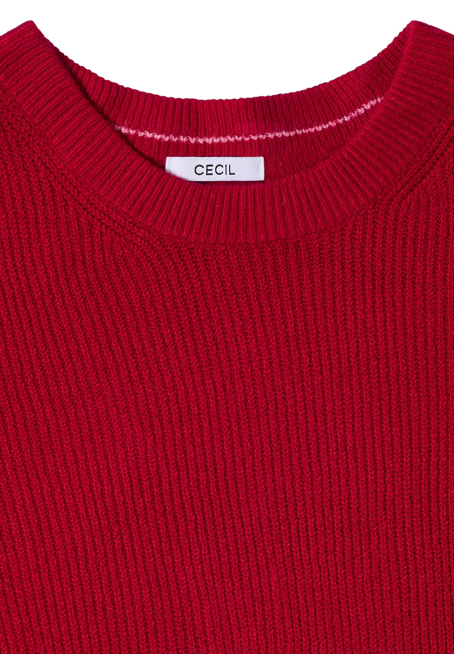CECIL Pullover mit Strukturdetails - Farbe: beaujolais red