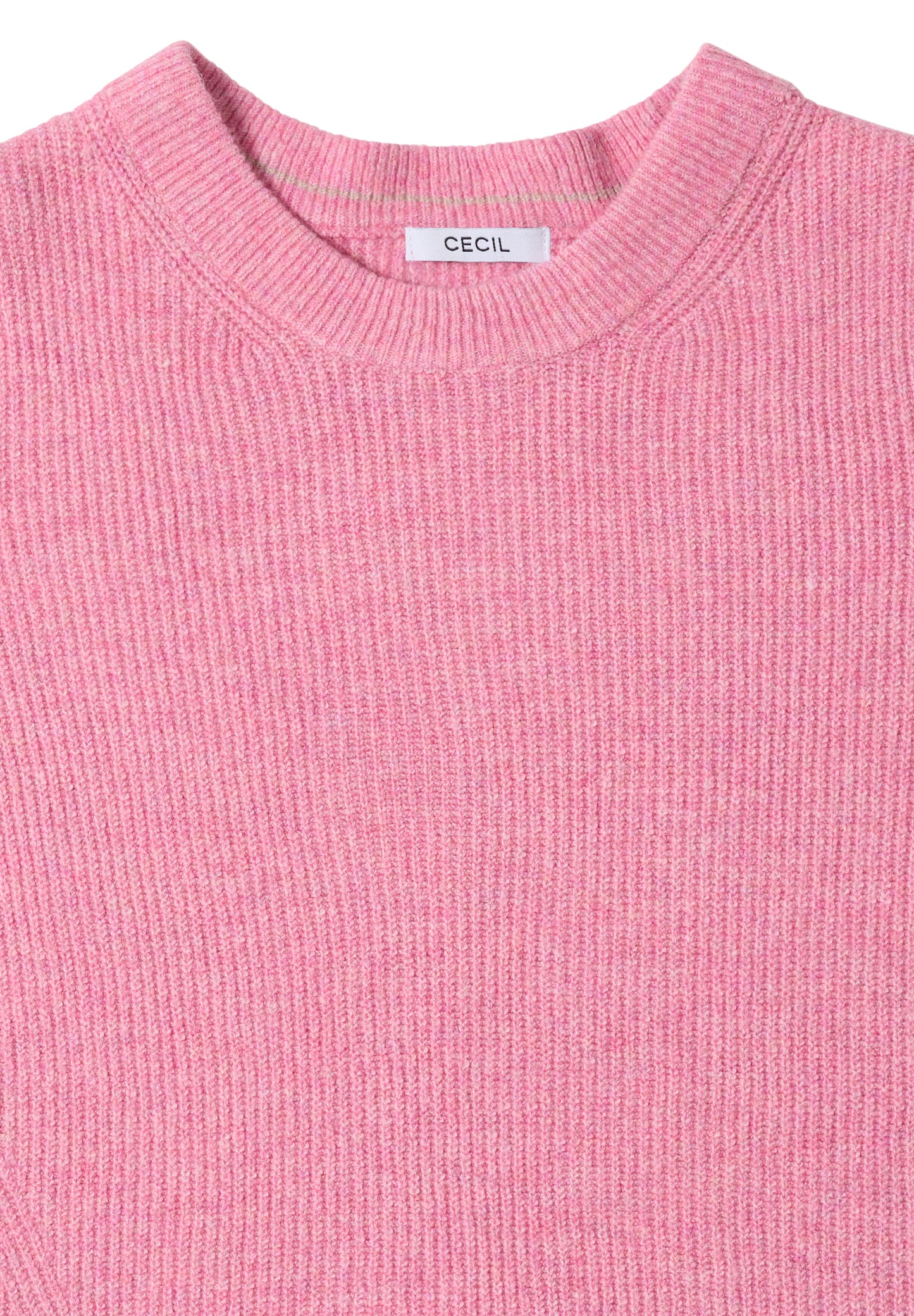 CECIL Pullover mit Strukturdetails - Farbe: dark blossom melange