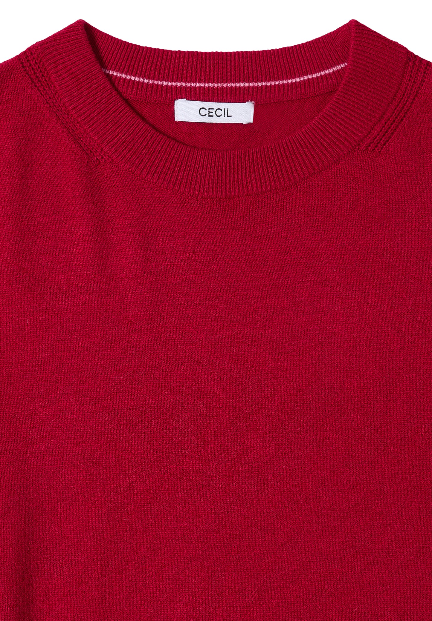 CECIL Softer Rundhals Pullover - Farbe: beaujolais red