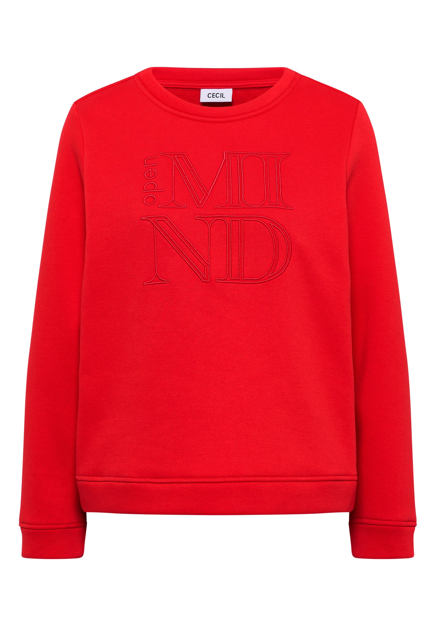 CECIL Sweatshirt mit Stickerei - Farbe: pumpkin orange