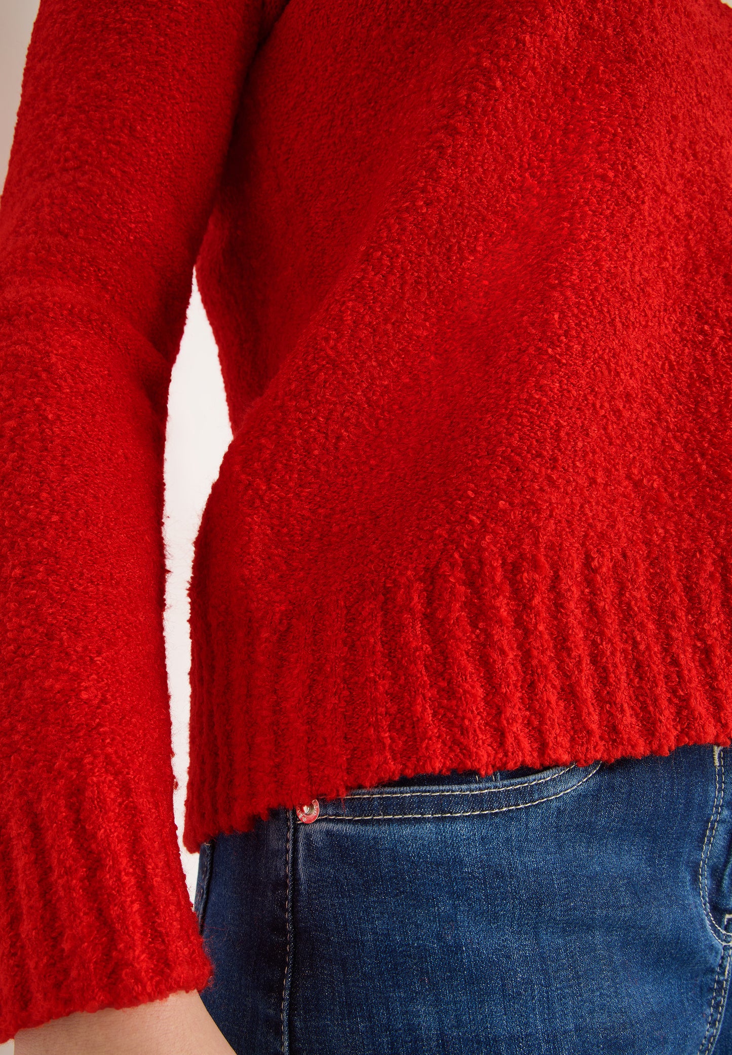 CECIL V-Neck Pullover - Farbe: pumkin orange