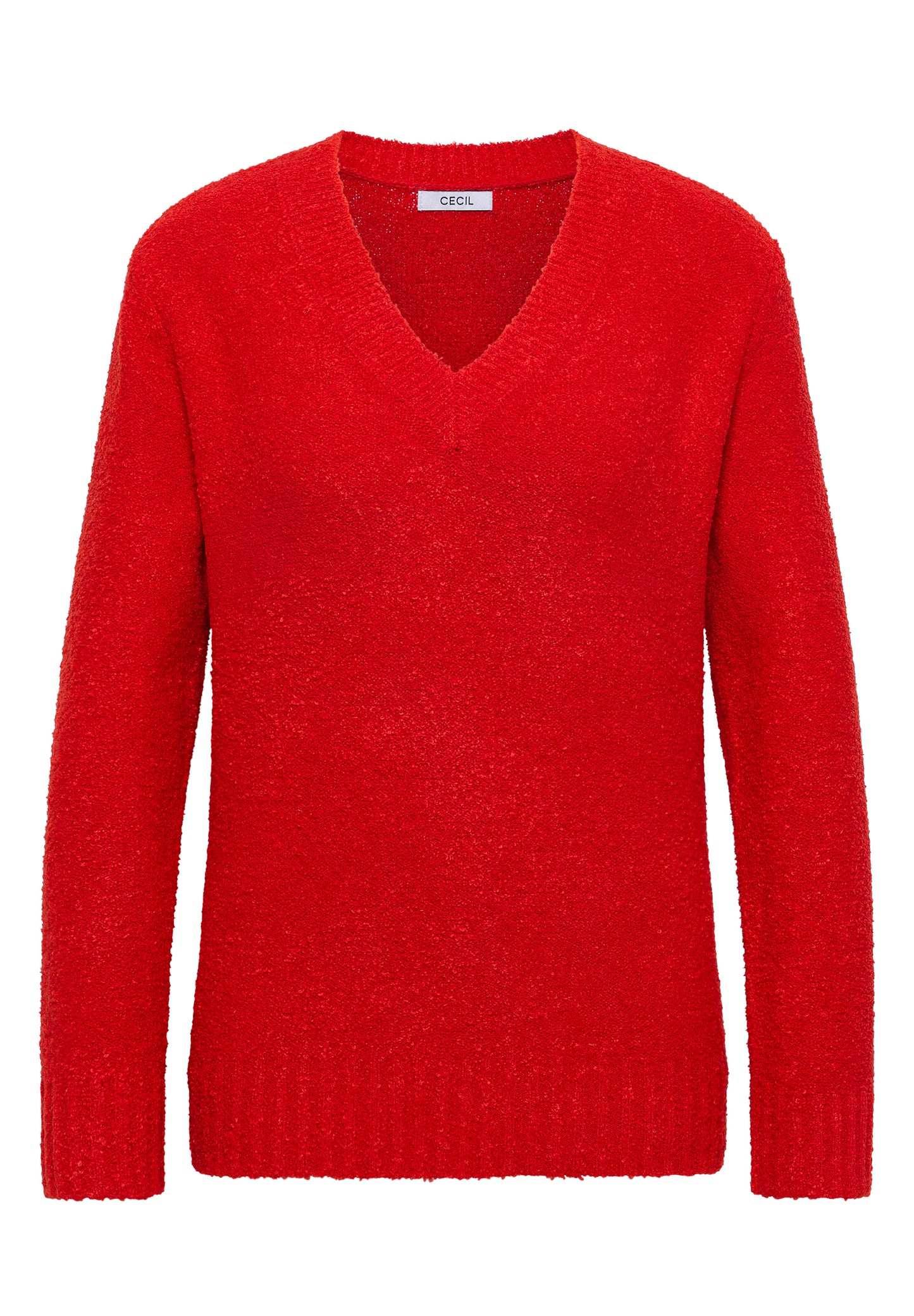 CECIL V-Neck Pullover - Farbe: pumkin orange