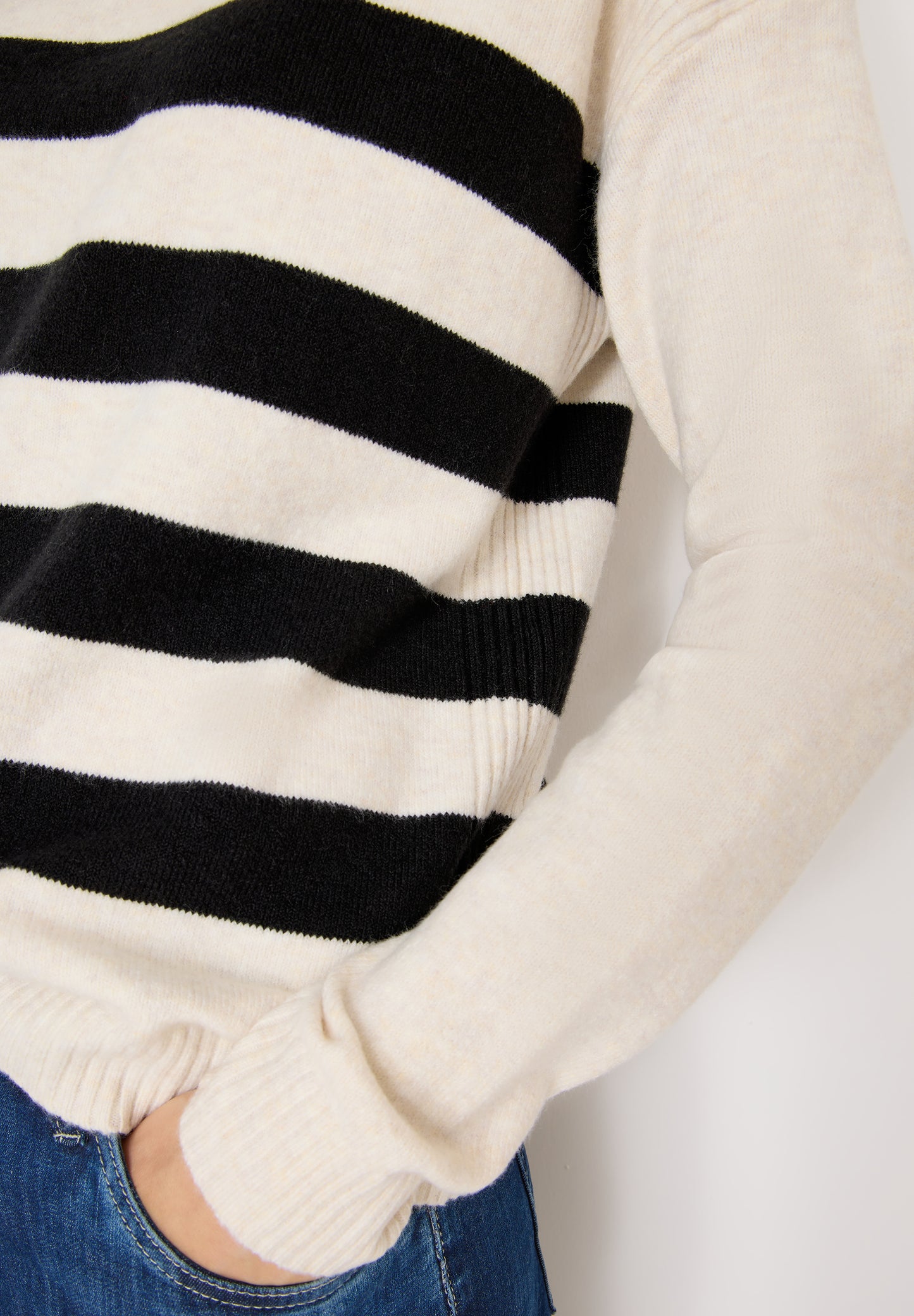 CECIL Softer Rollkragenpullover - Farbe: light greige melange