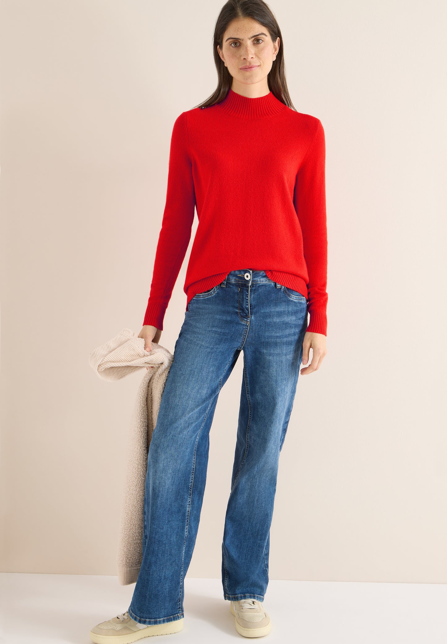 CECIL - Cosy Turtleneck Pullover - Farbe: pumpkin orange