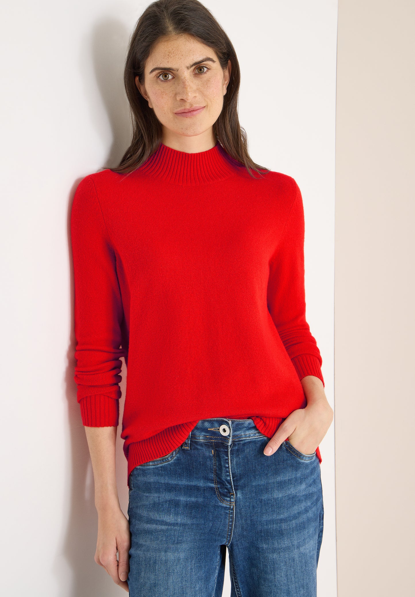 CECIL - Cosy Turtleneck Pullover - Farbe: pumpkin orange
