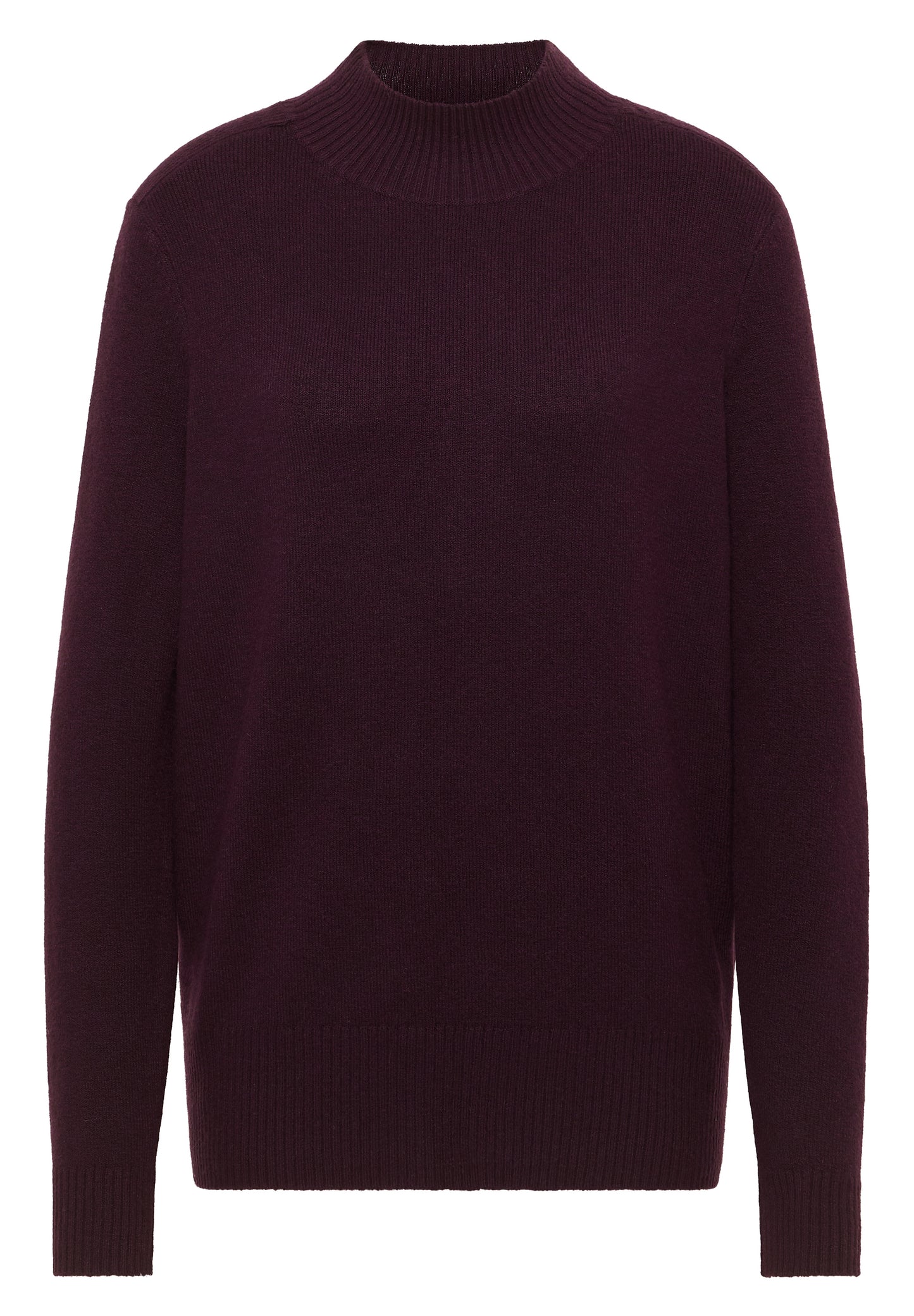 CECIL - Cosy Turtleneck Pullover - Farbe: eggplant red melange