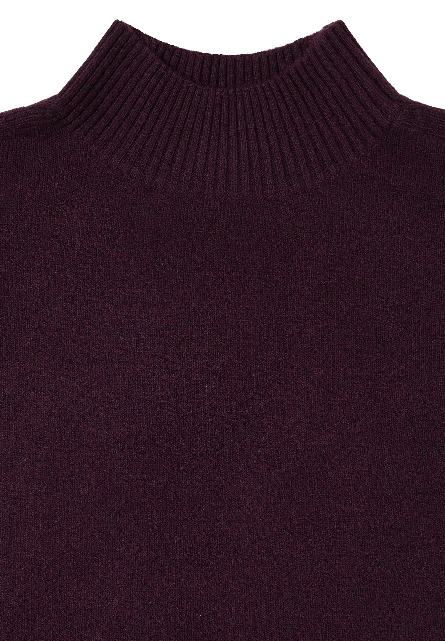 CECIL - Cosy Turtleneck Pullover - Farbe: eggplant red melange