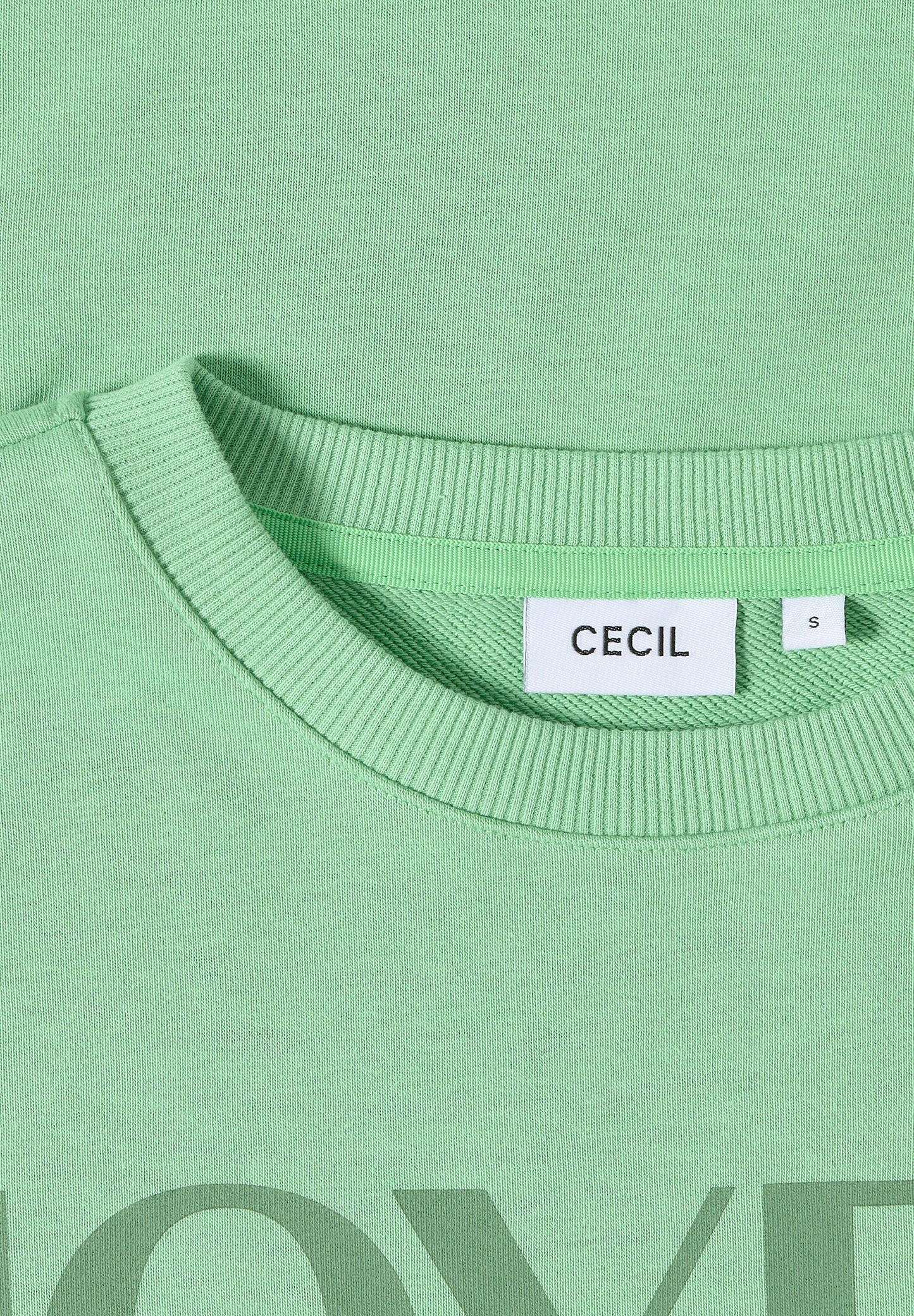 CECIL Sweatshirt mit Tunnelzug - Farbe: fennel green