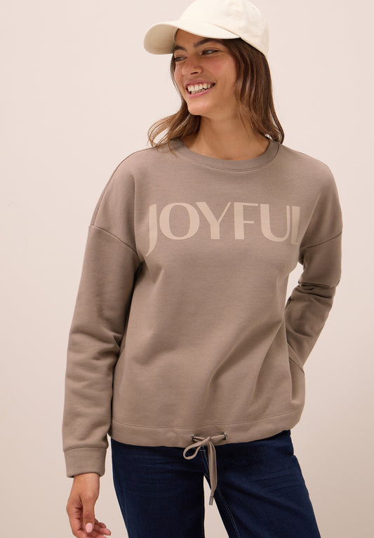 CECIL Sweatshirt mit Tunnelzug - Farbe: natural taupe