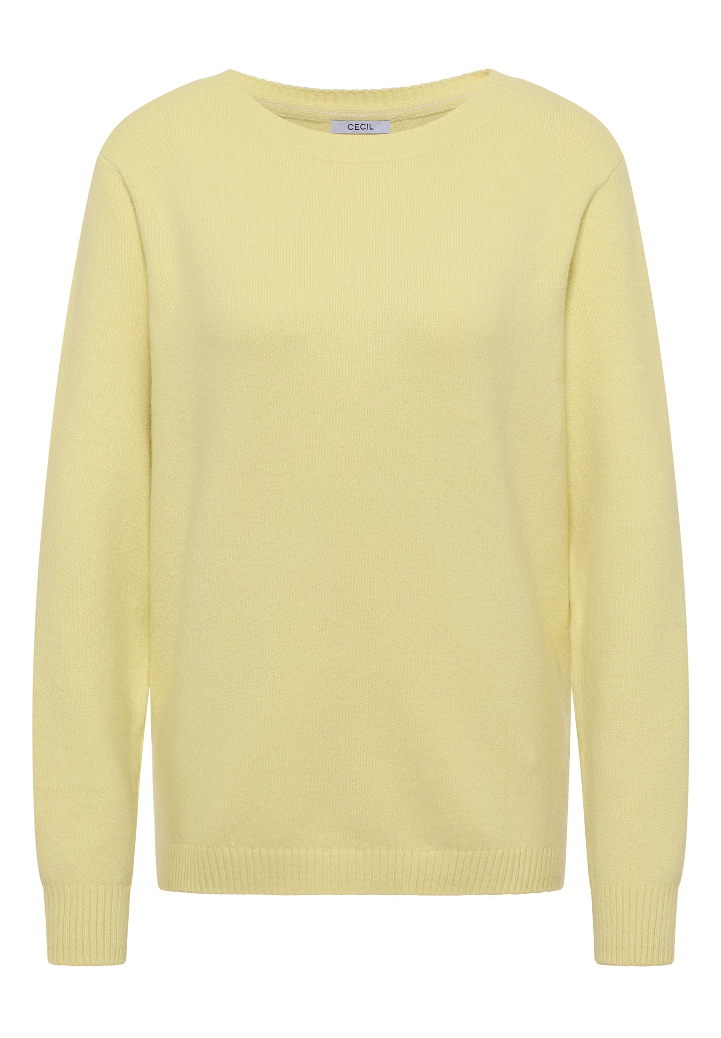 CECIL Softer Pullover In Unifarbe – Iced Yellow | 303459