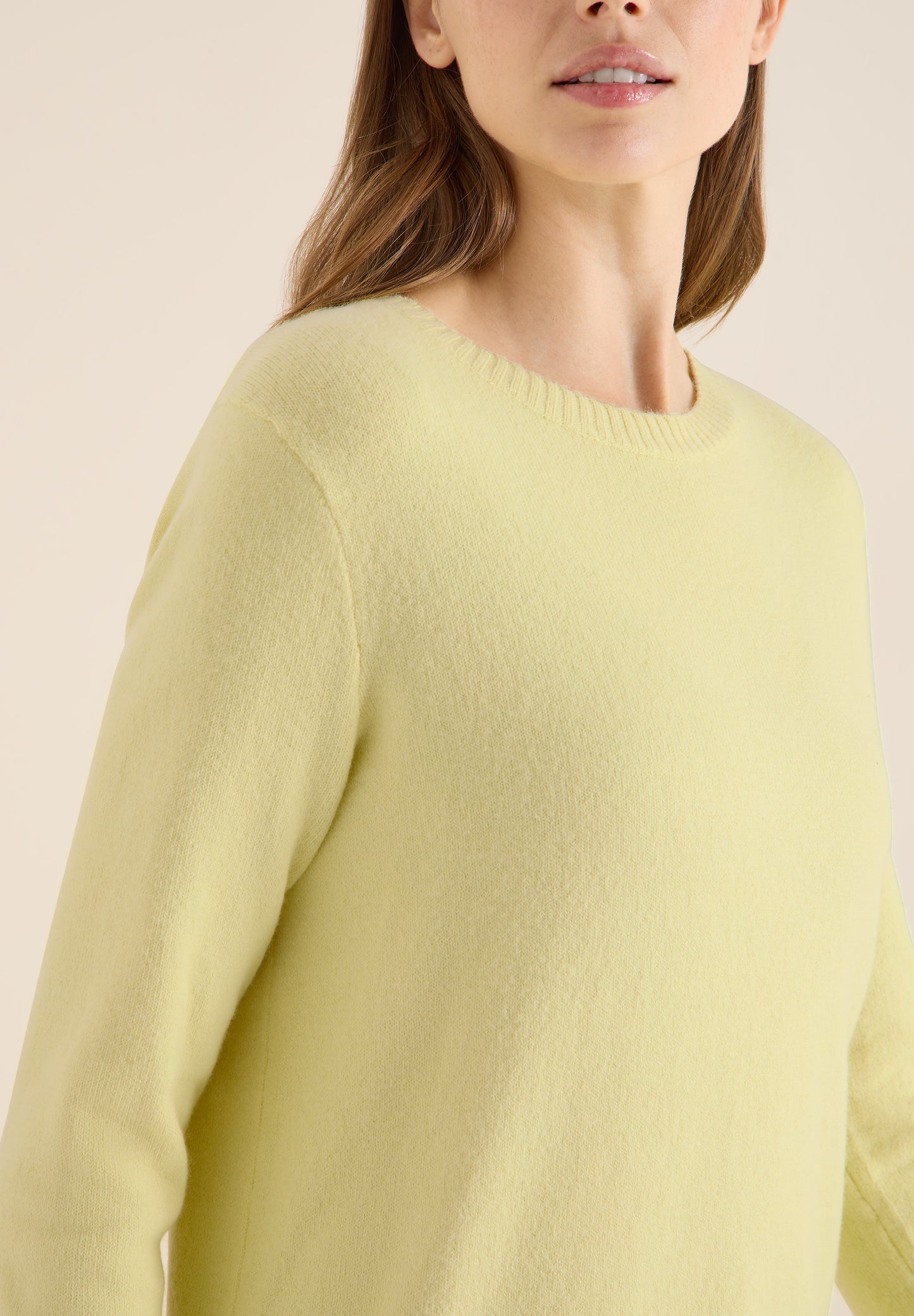 CECIL Softer Pullover In Unifarbe – Iced Yellow | 303459