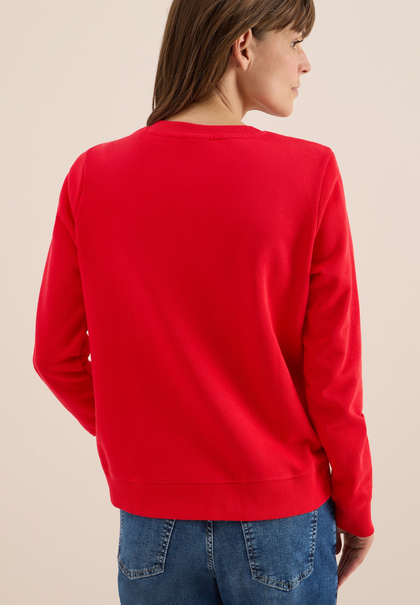 CECIL Sweatshirt mit Wording - Farbe: fiery red