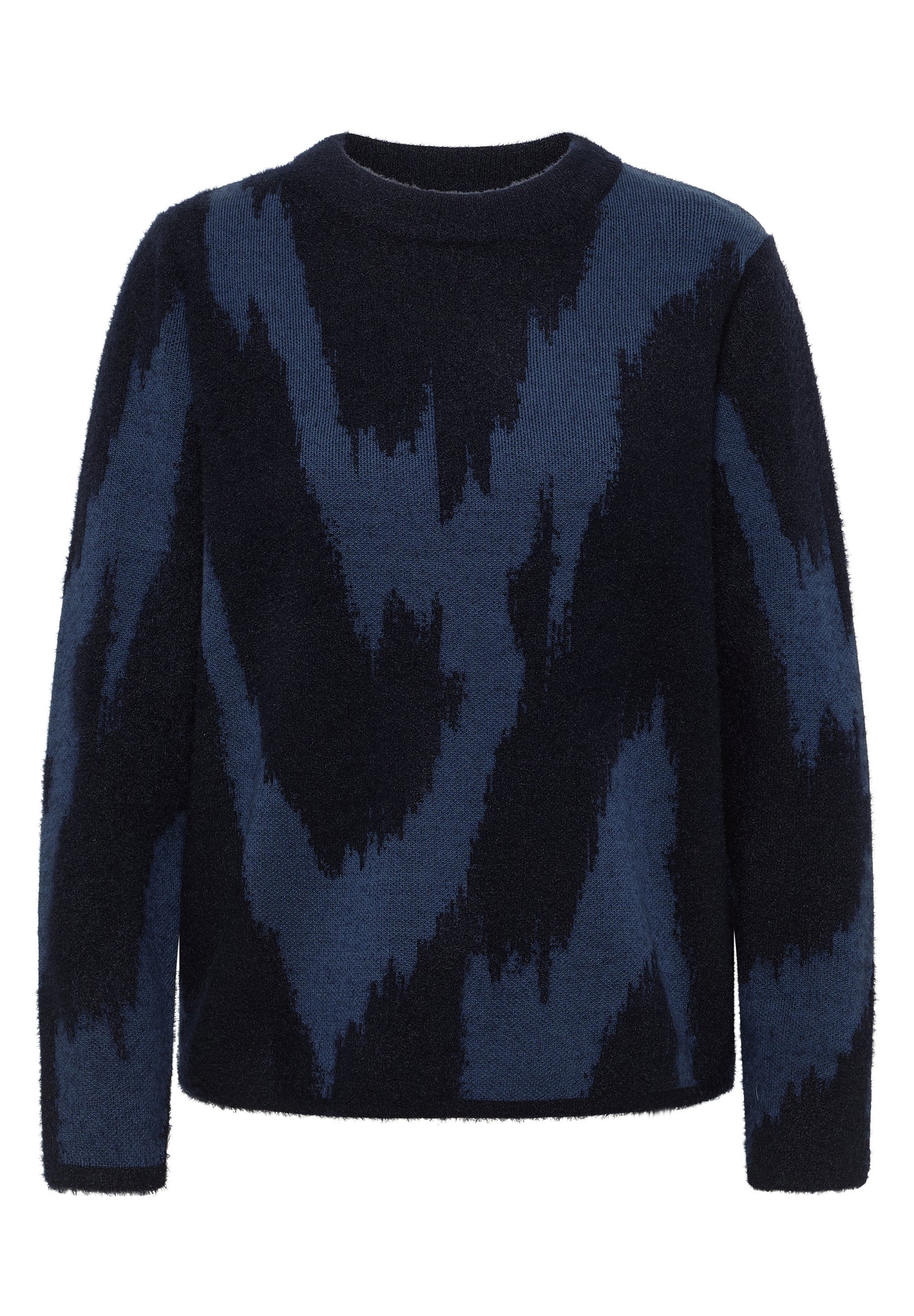 CECIL Gemusterter Pullover - Farbe: urban dark blue