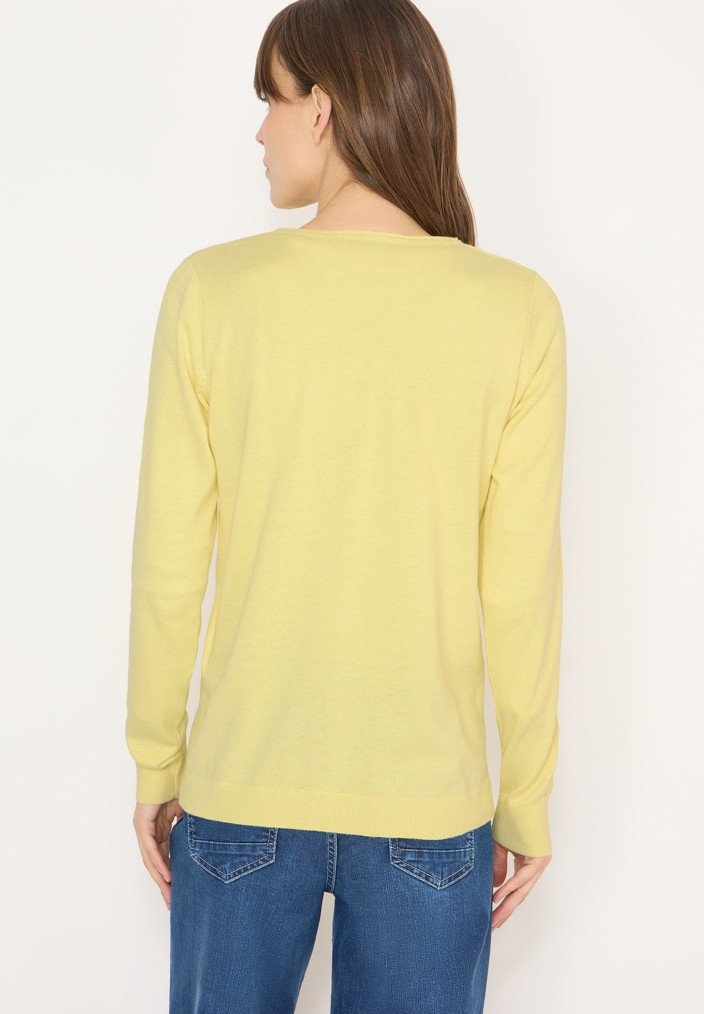 CECIL - Basic Pullover - Farbe: iced yellow melange