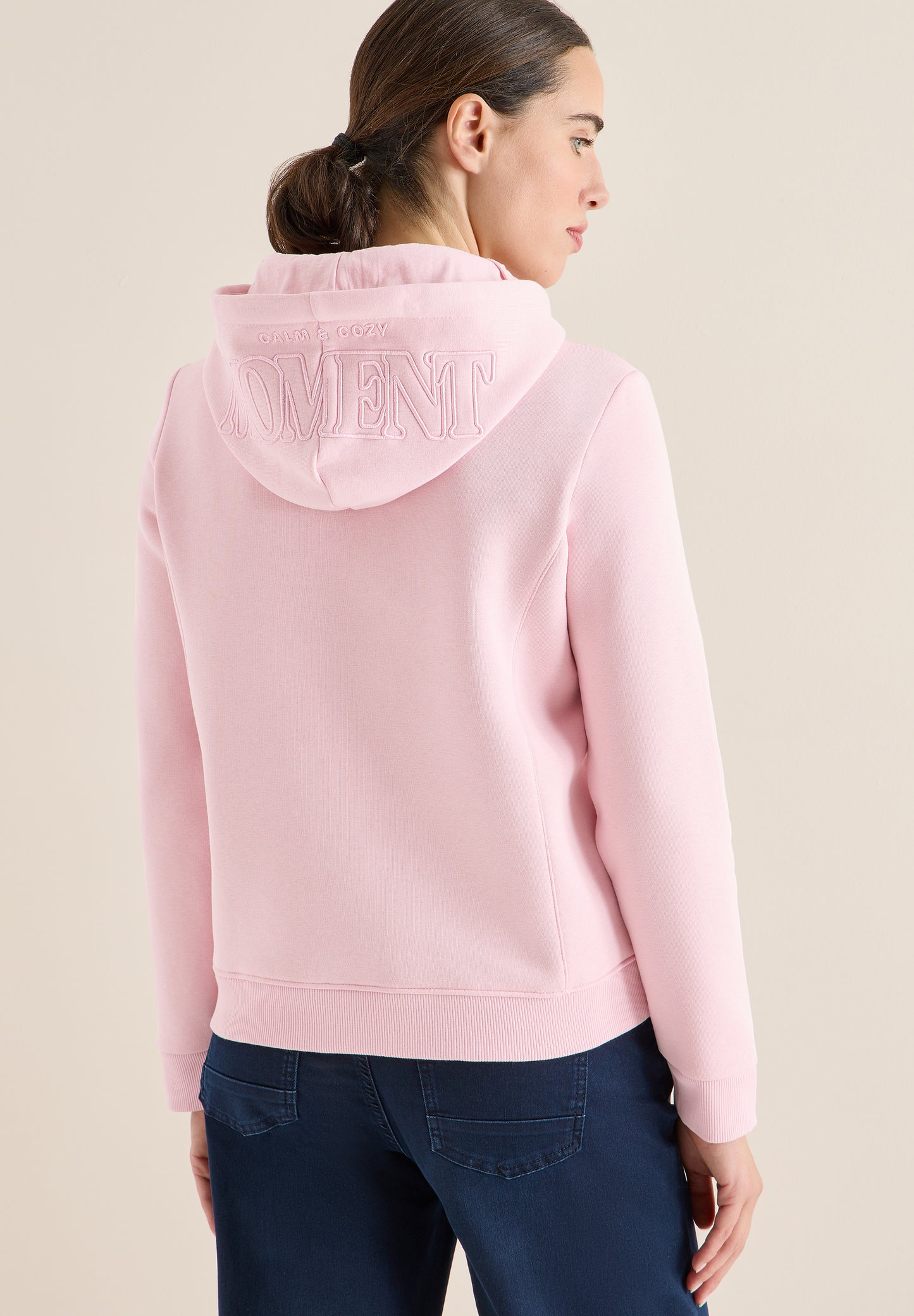 CECIL Hoodie mit Stickerei - Farbe: blossom glow
