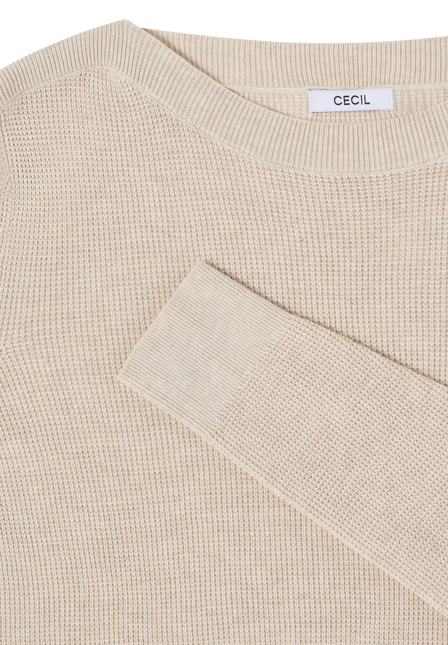 CECIL Damen Pullover mit Struktur - beige