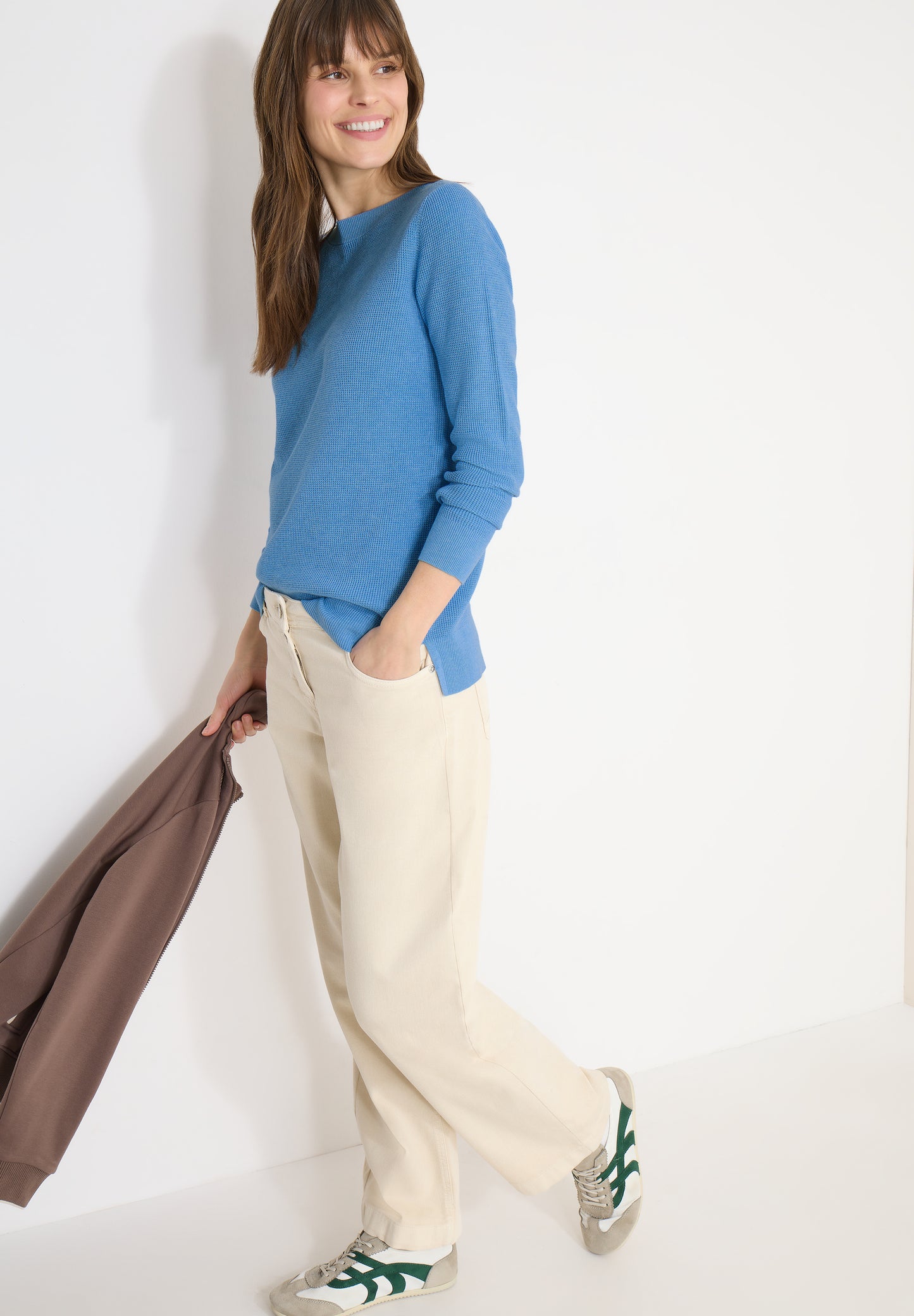 CECIL Damen Strukturpullover - Blau