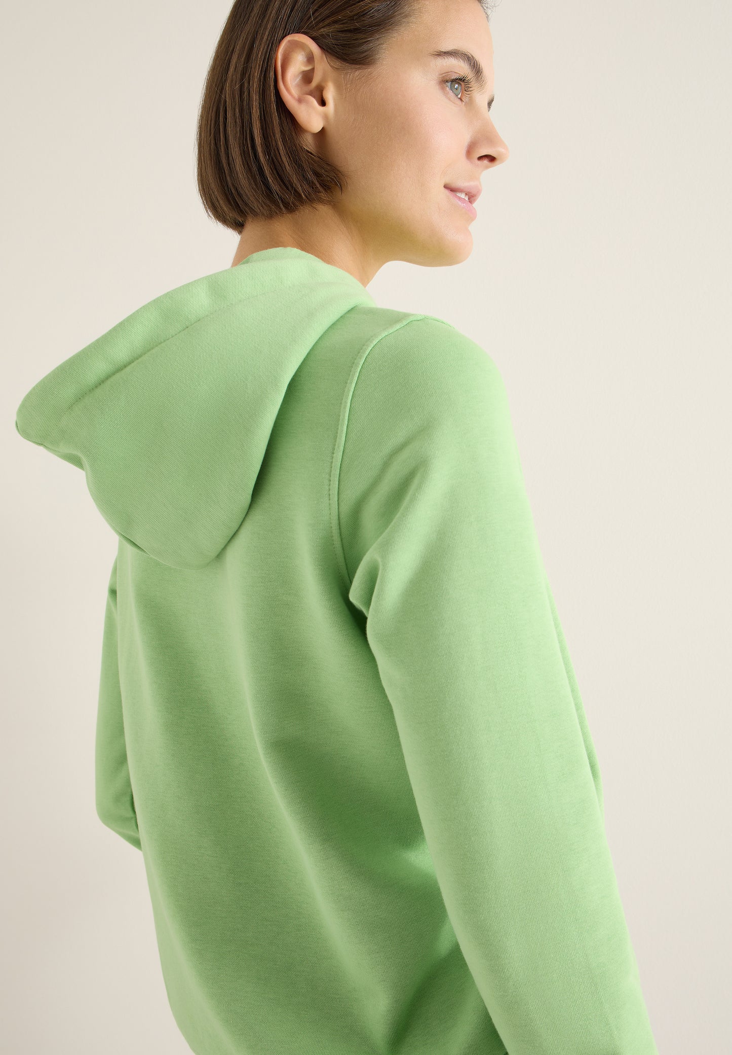 CECIL - Hoodie mit Stickerei - Farbe: bamboo green