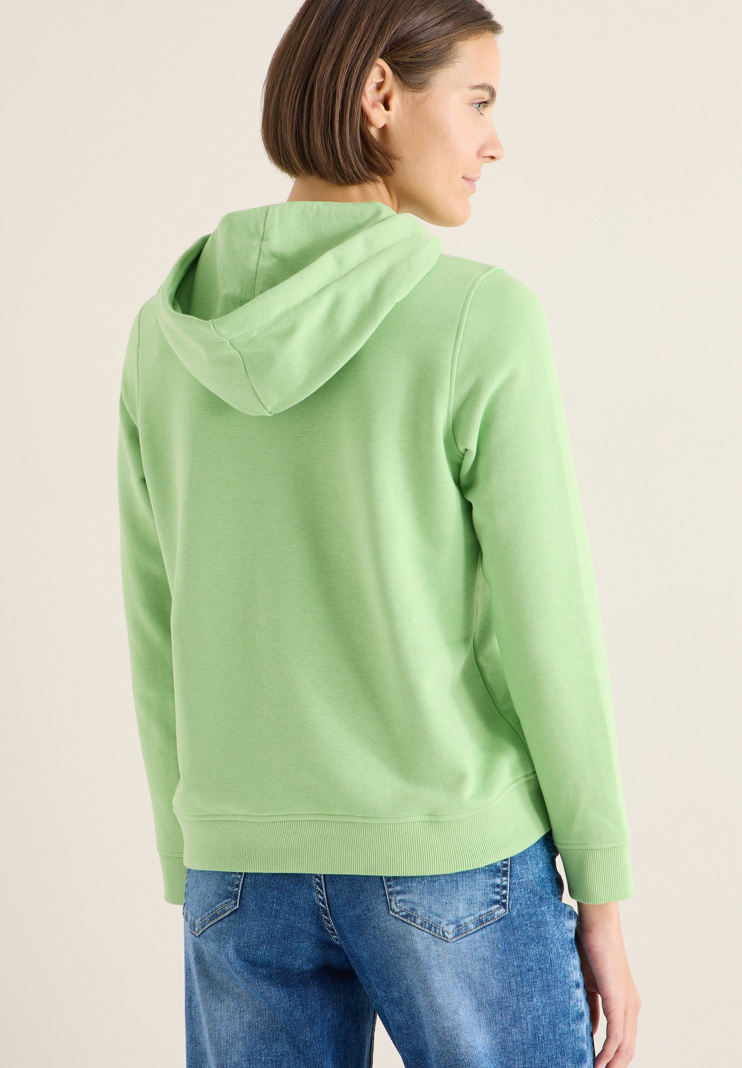 CECIL - Hoodie mit Stickerei - Farbe: bamboo green