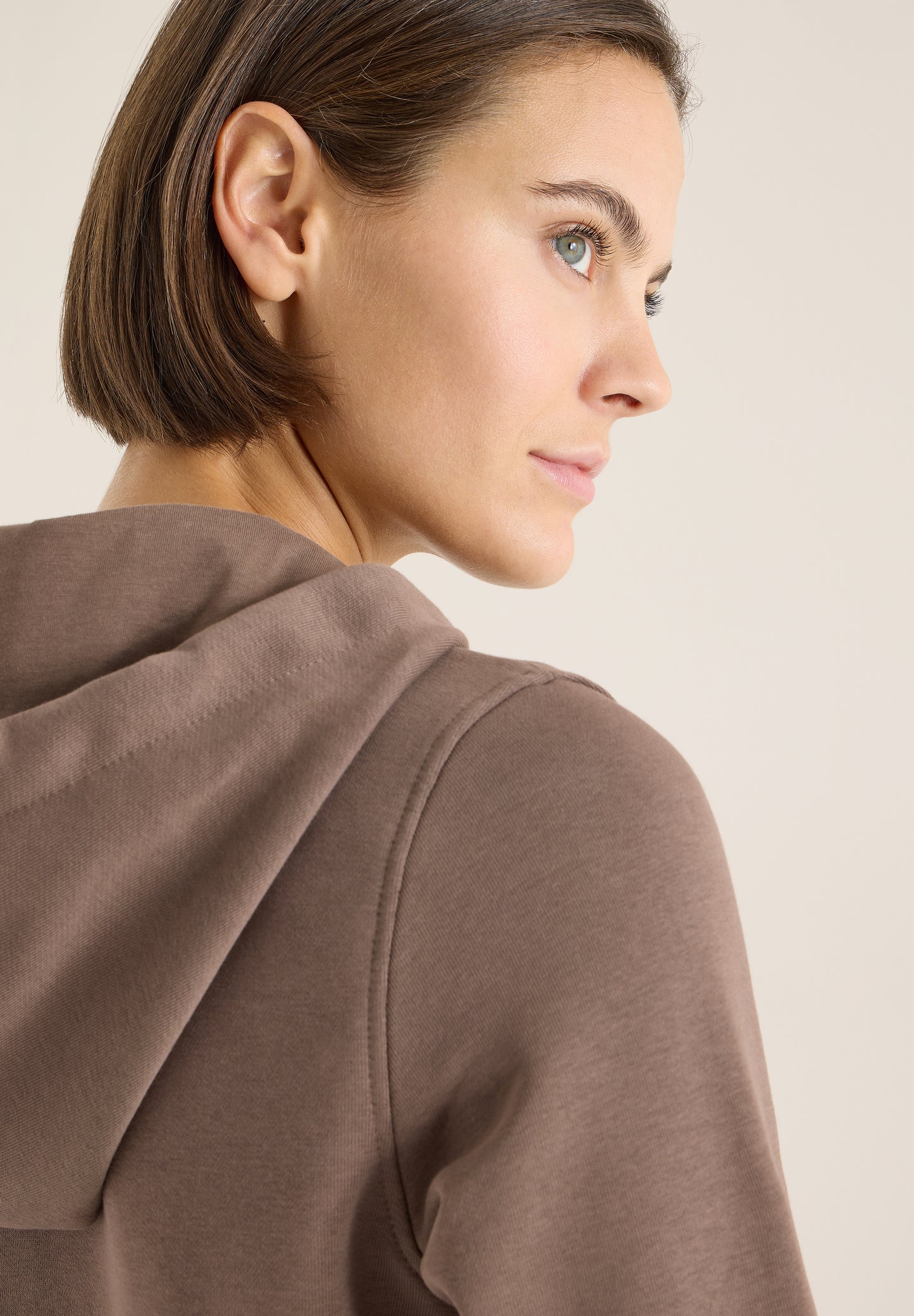 CECIL - Hoodie mit Stickerei - Farbe: urban taupe