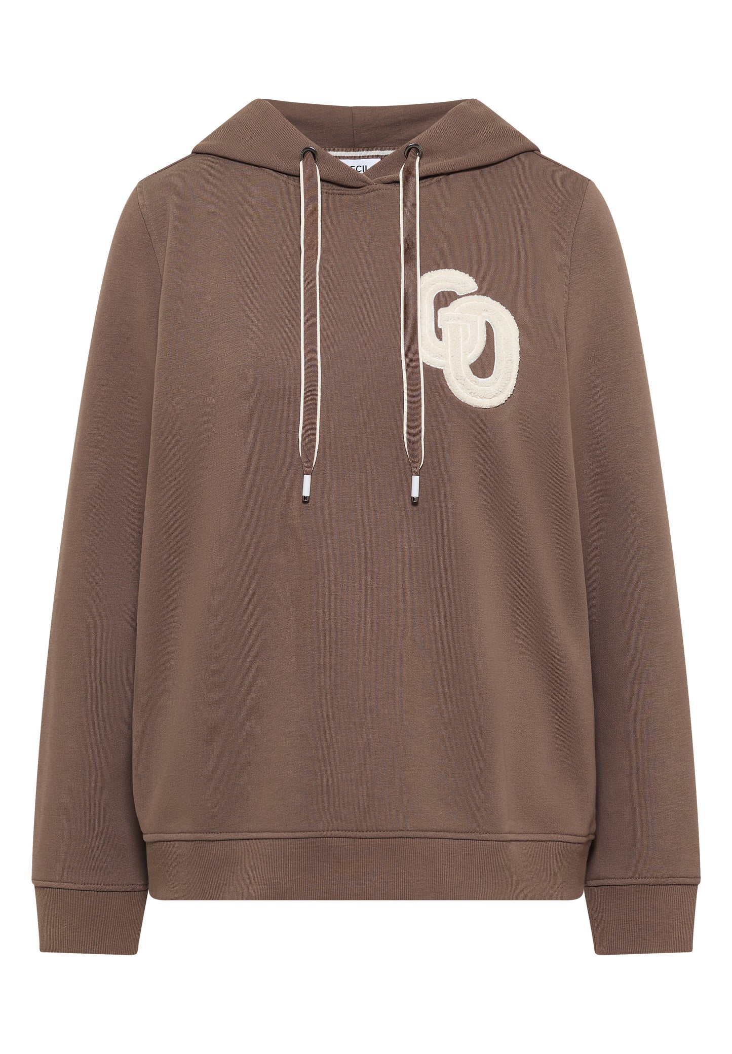 CECIL - Hoodie mit Stickerei - Farbe: urban taupe