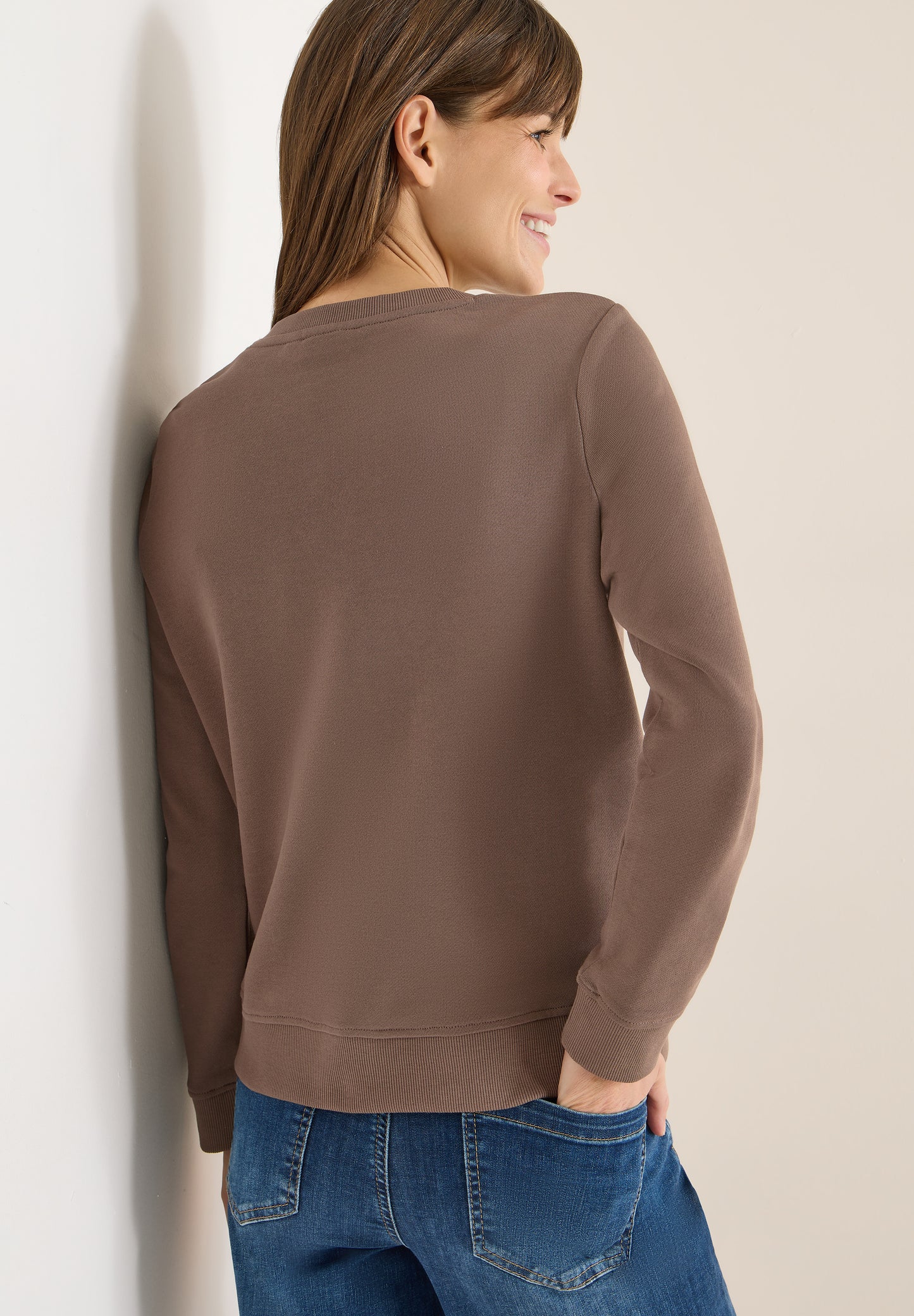 CECIL - Sweatshirt mit Stickerei - Farbe: urban taupe