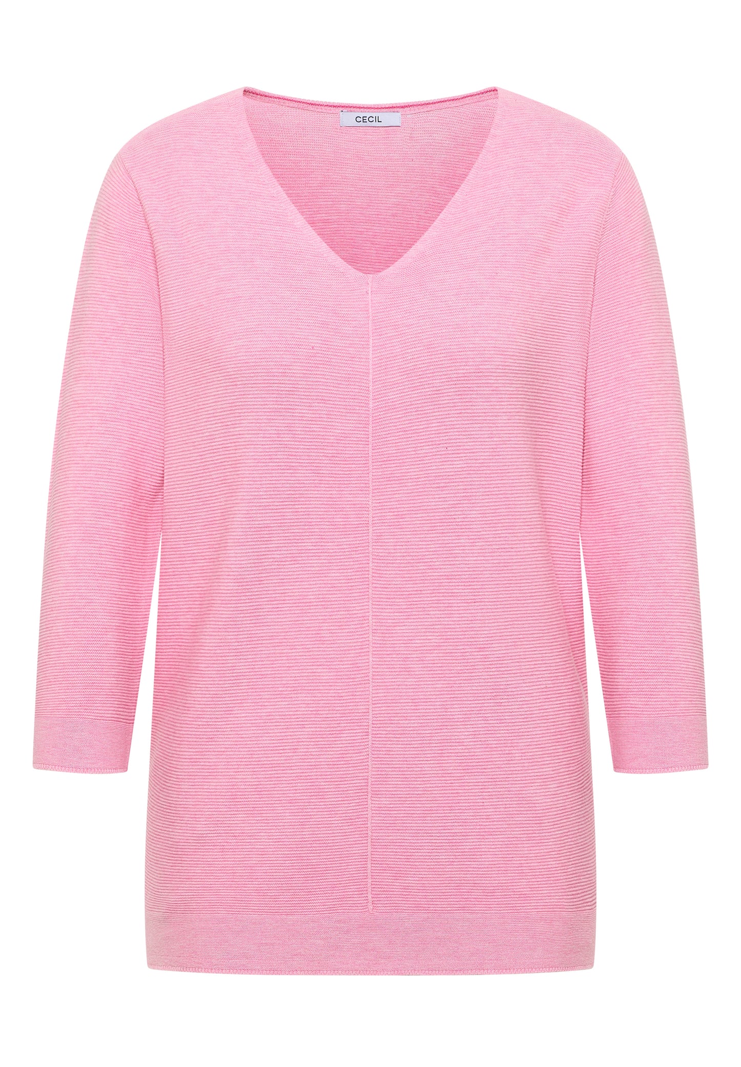 CECIL - 3/4-Arm Pullover mit Struktur - Farbe: flamingo rose