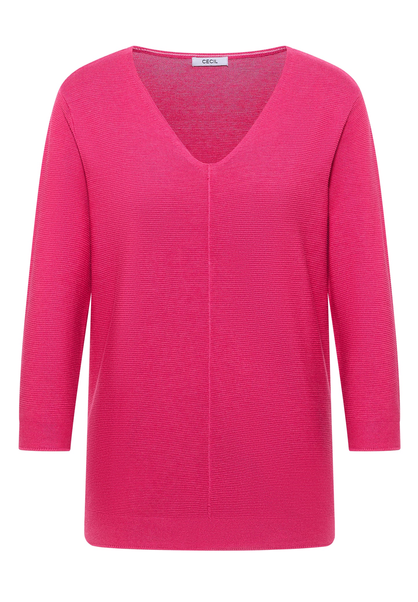 CECIL - 3/4-Arm Pullover mit Struktur - Farbe: beetroot pink