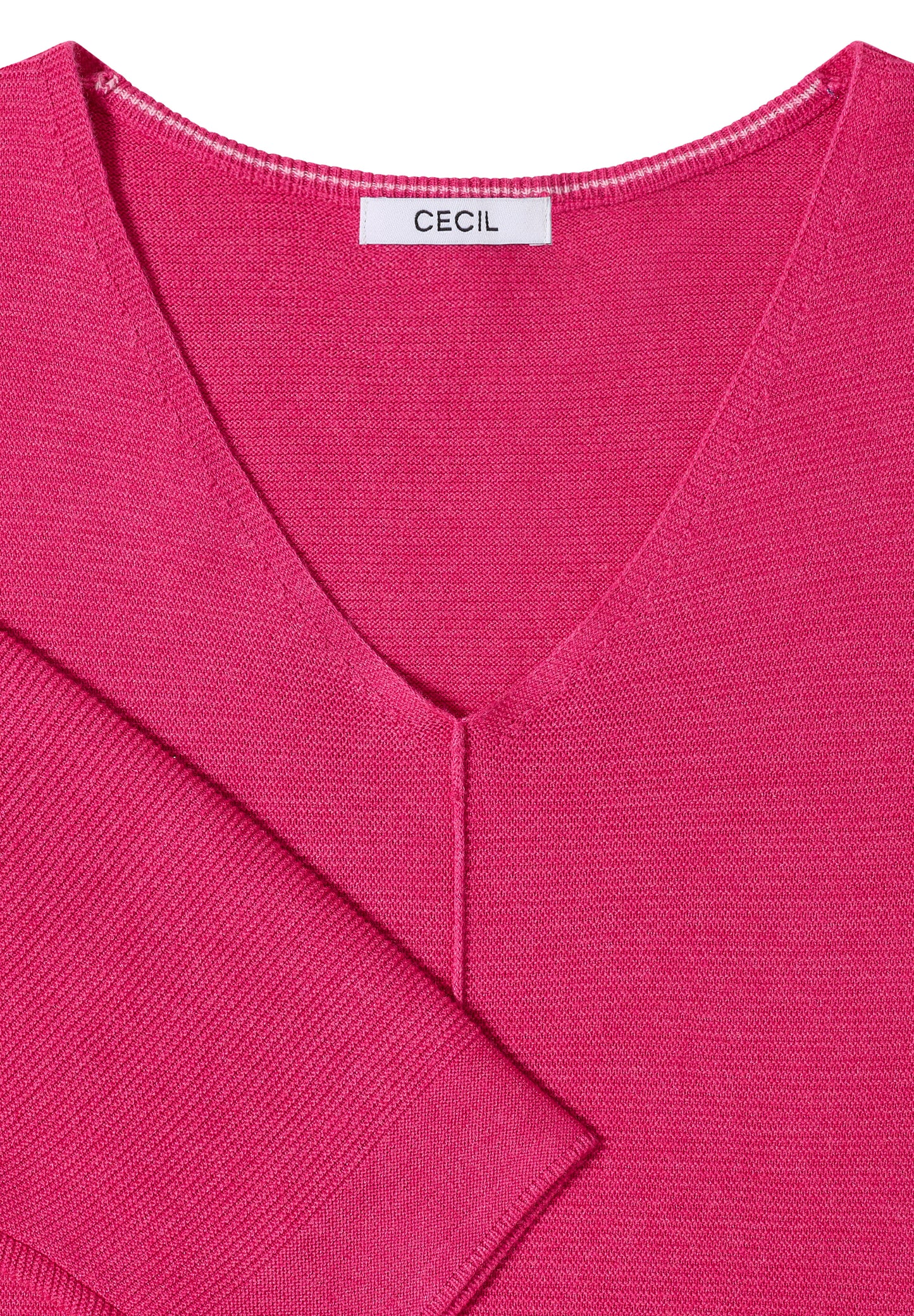 CECIL - 3/4-Arm Pullover mit Struktur - Farbe: beetroot pink