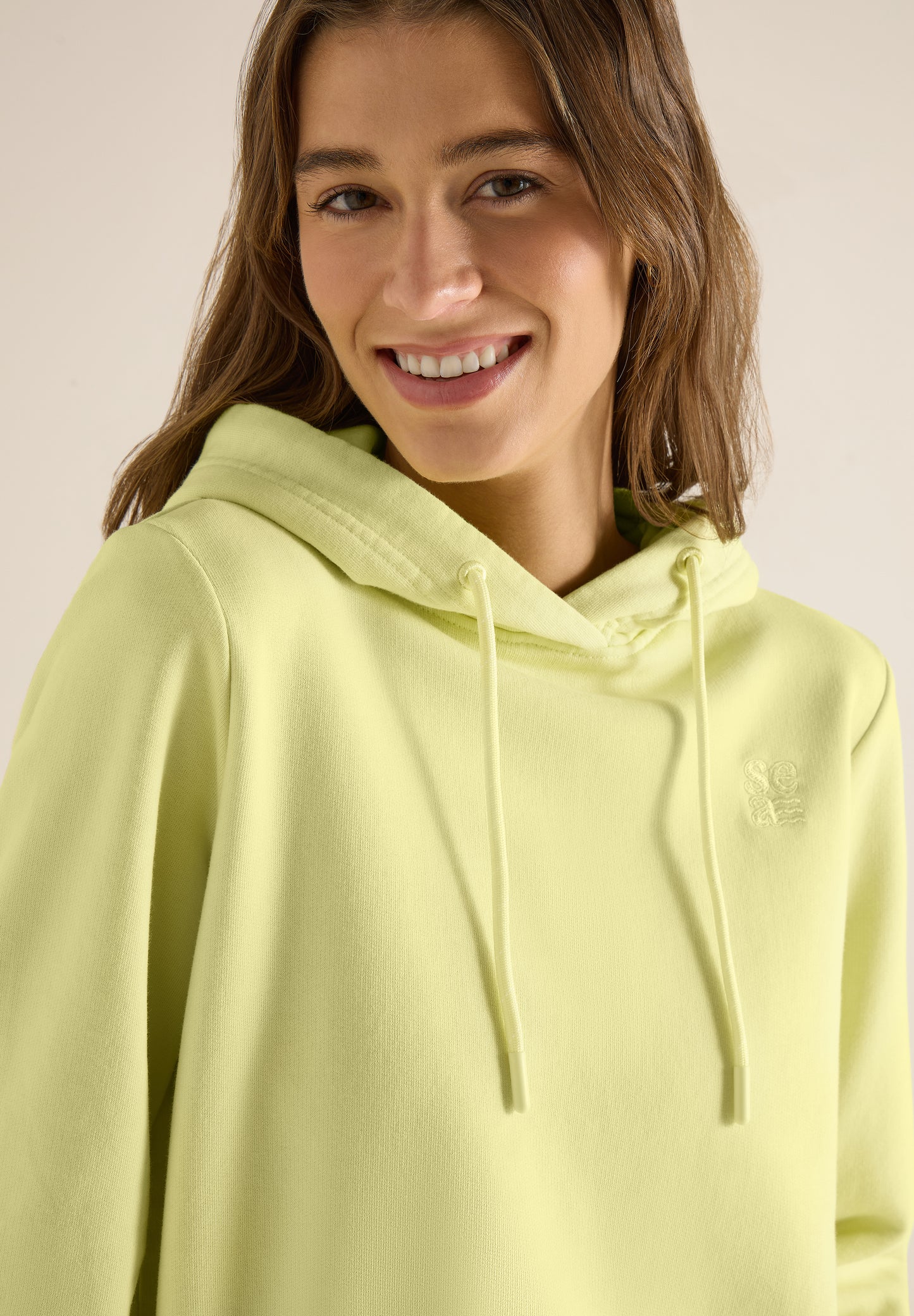 CECIL - Hoodie mit Stickerei - Farbe: Gelb