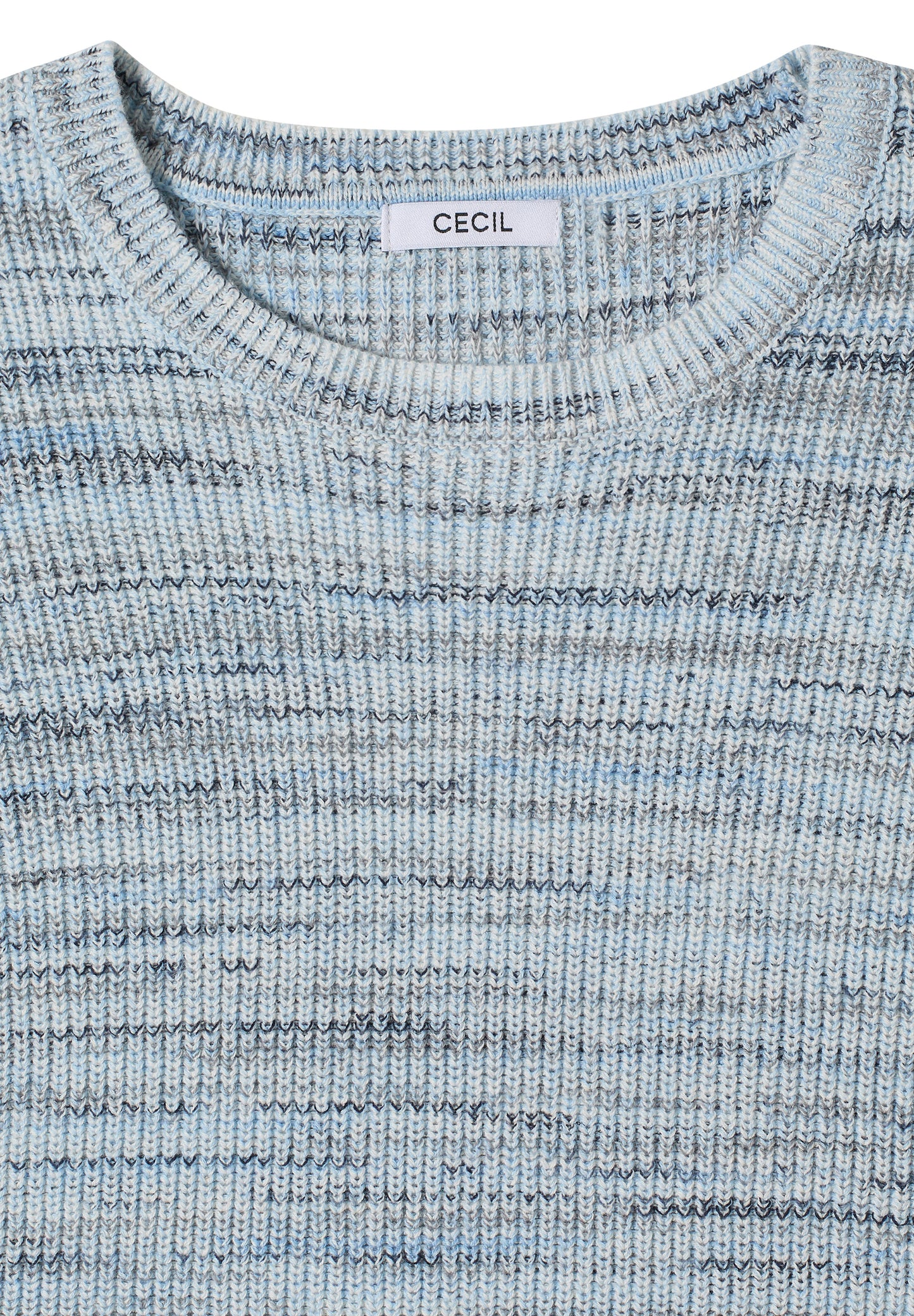 CECIL - Pullover mit Rundhals und Space-Dye-Optik - Farbe: urban dark blue