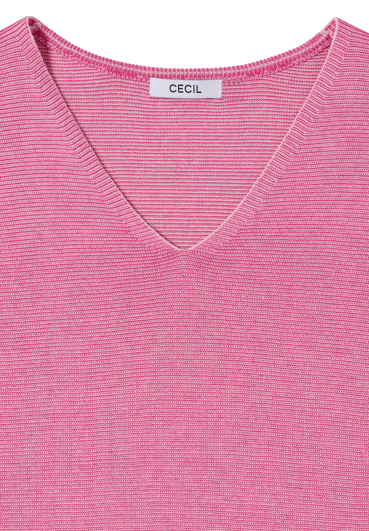 CECIL - Pullover im Two-Tone-Look mit V-Neck - Farbe: mellow rose
