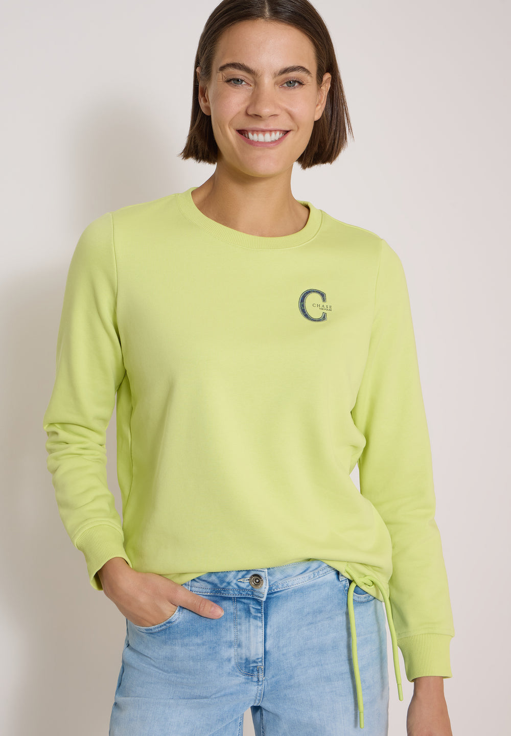 CECIL Sweatshirt B303989-37799 in Citrin Green