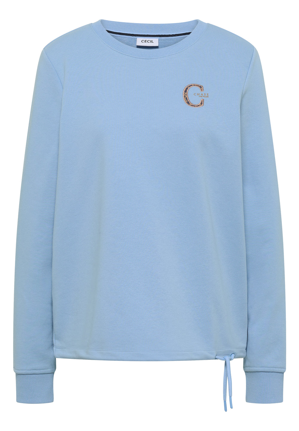 Detailansicht des Easy Blue CECIL Sweatshirts