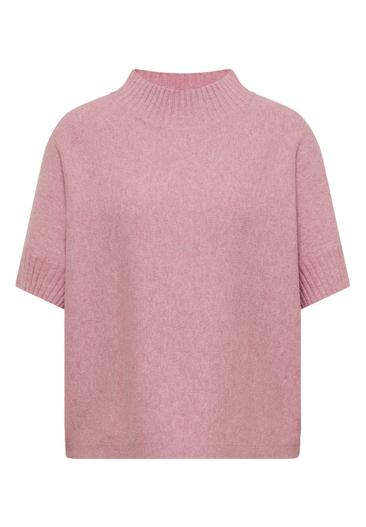 CECIL - Dolman Pullover mit Turtle Neck - Farbe: velvet rose melange
