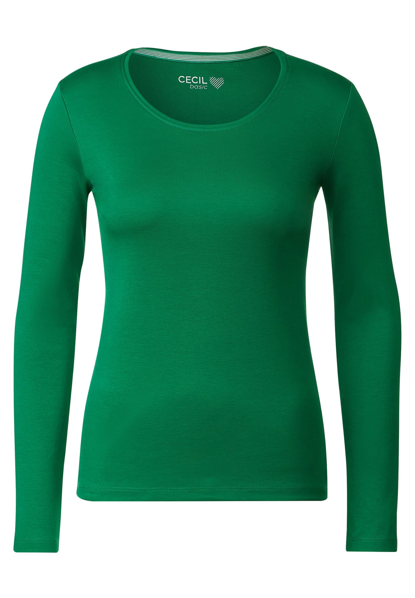 CECIL - Basic Langarmshirt - grün