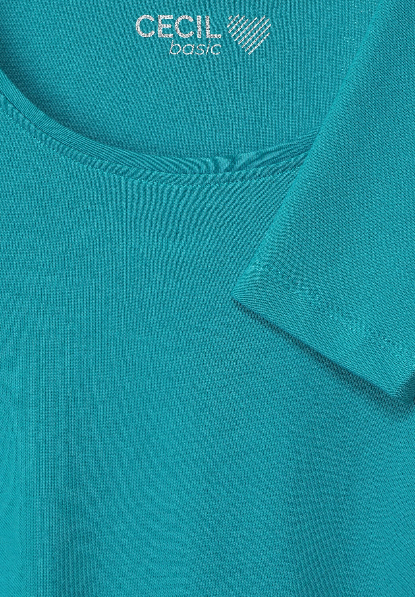 CECIL - Basic Langarmshirt - Farbe: frosted aqua blue