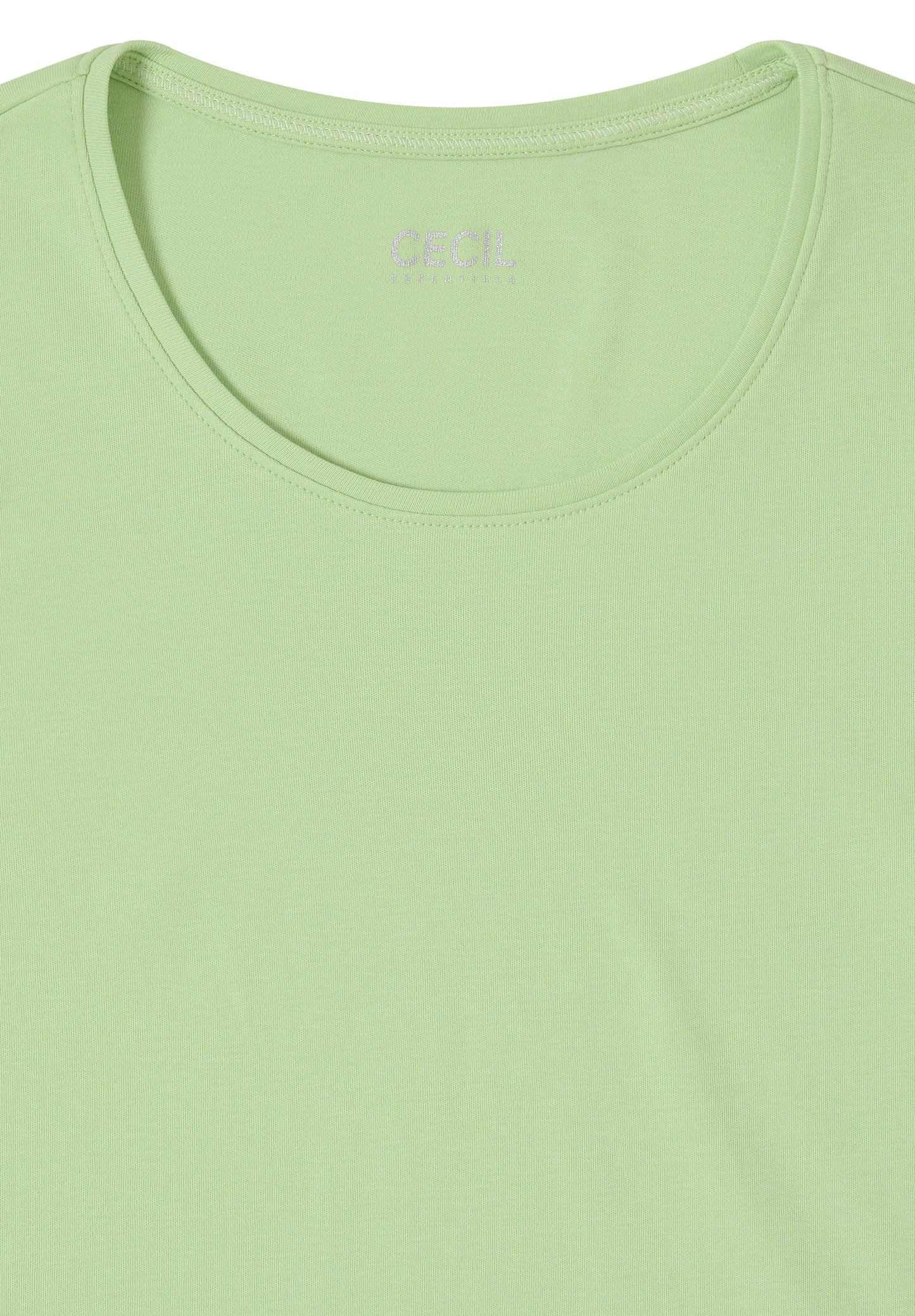 CECIL - Basic Langarmshirt - Farbe: bamboo green