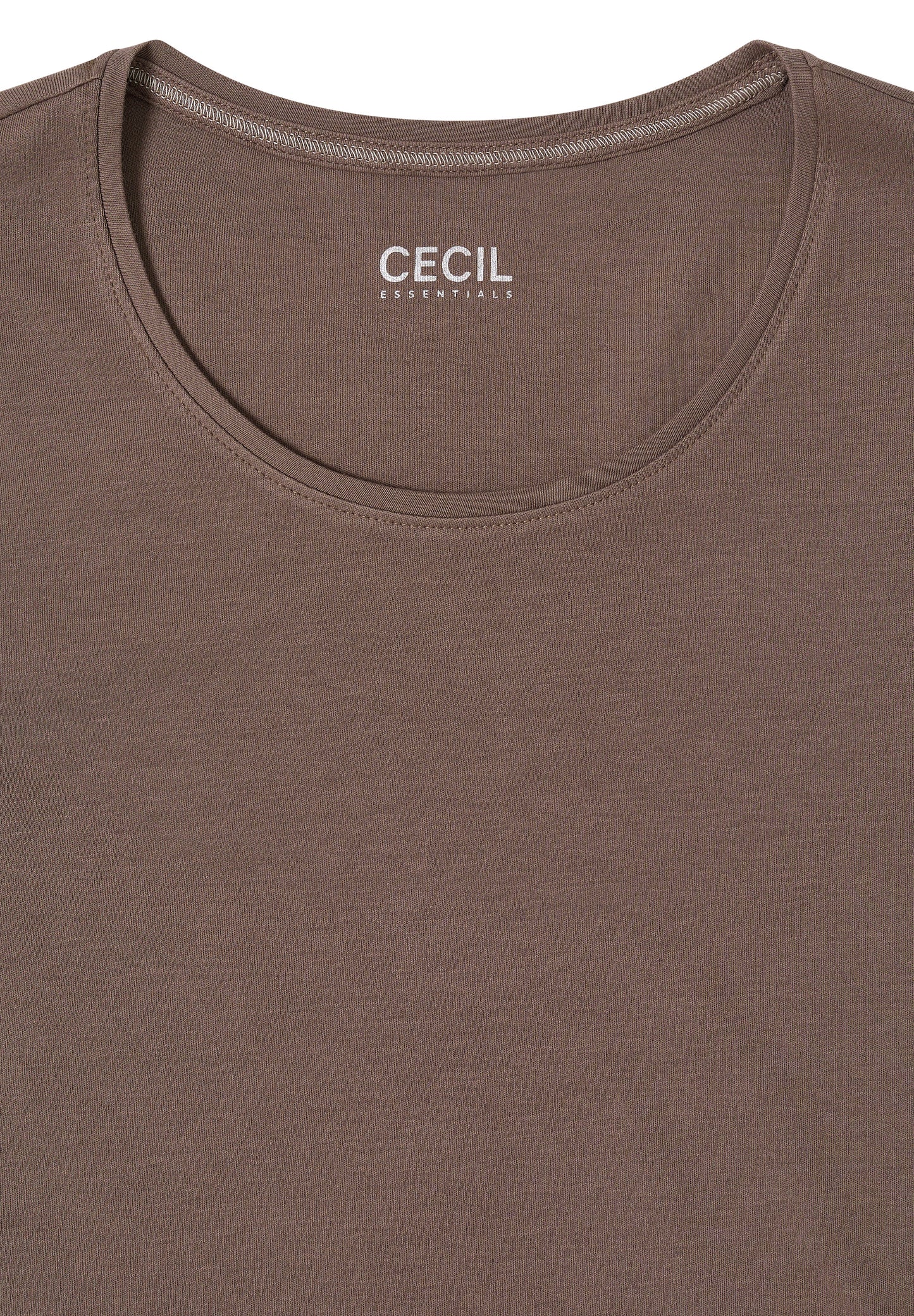CECIL - Basic Langarmshirt - Farbe: urban taupe