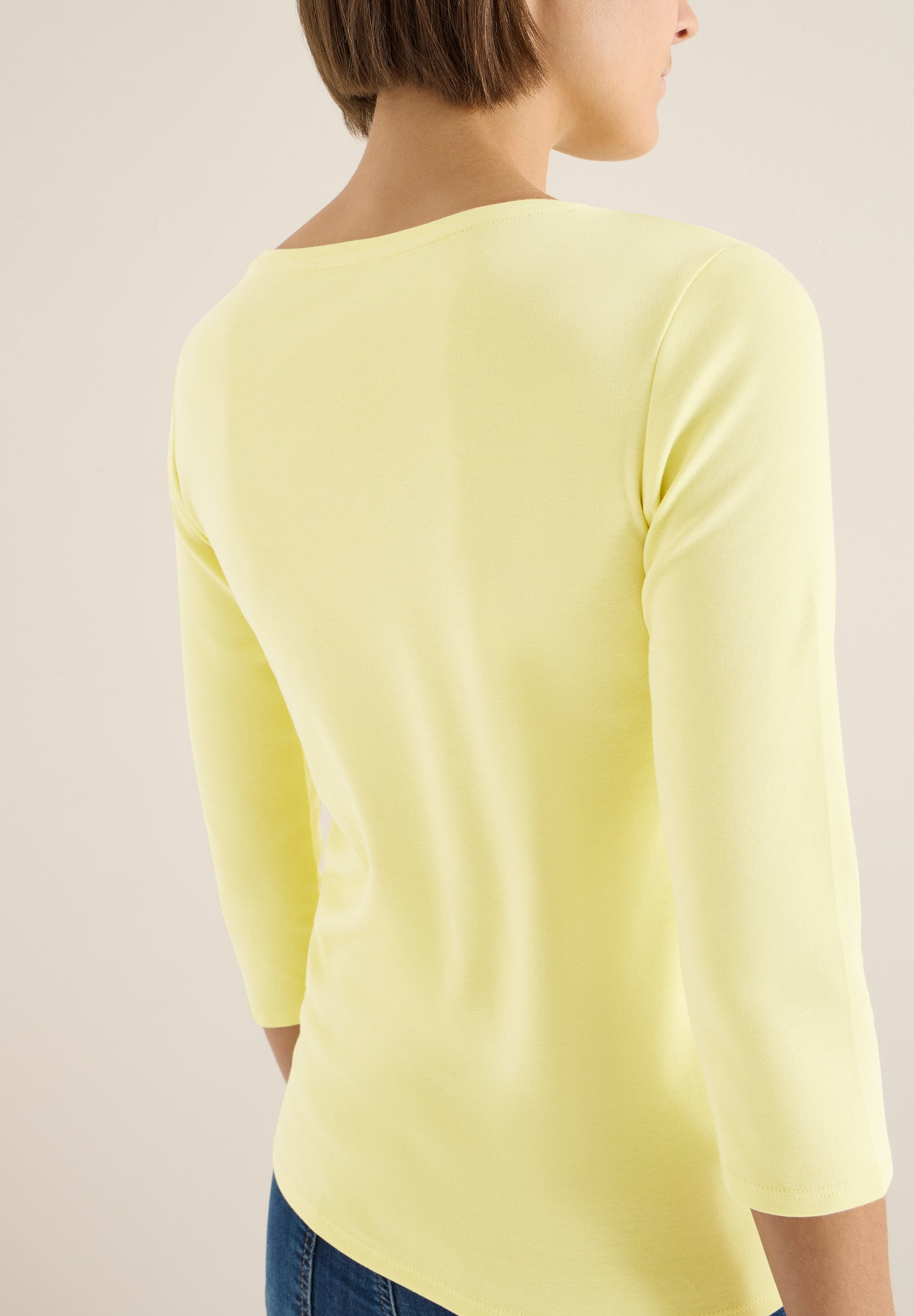 CECIL - Basic Shirt in Unifarbe - Farbe: iced yellow
