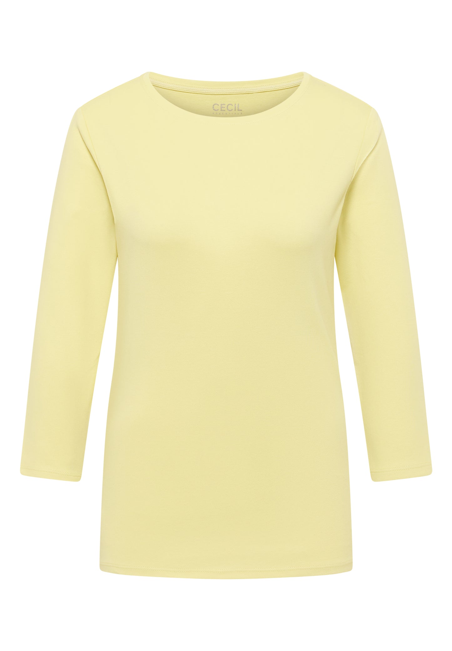 CECIL - Basic Shirt in Unifarbe - Farbe: iced yellow