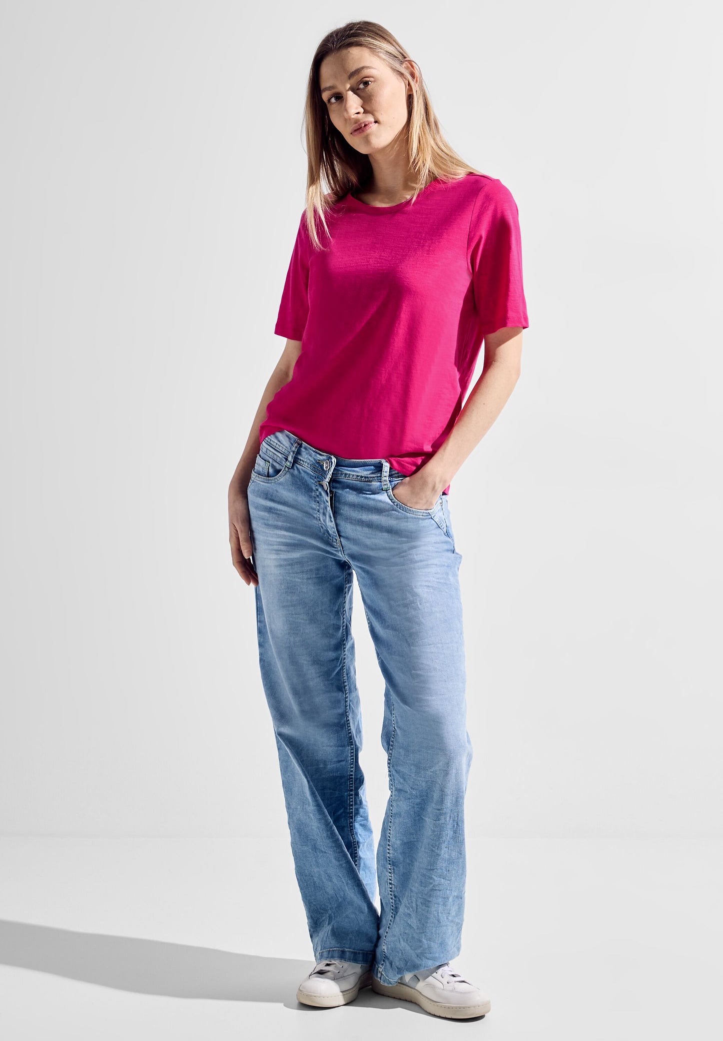CECIL - Basic T-Shirt - pink