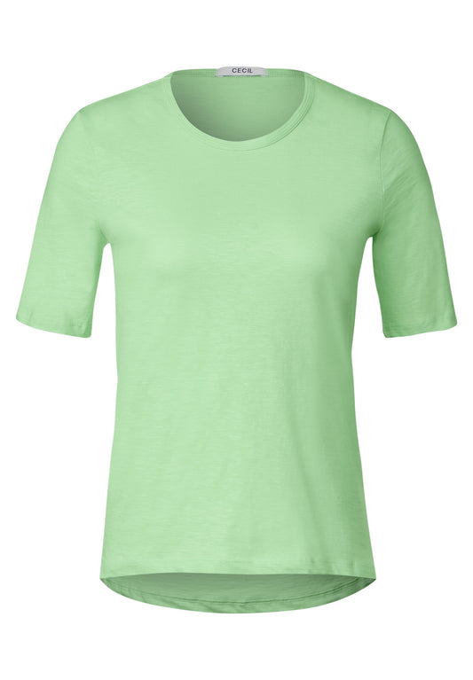CECIL - Basic T-Shirt - lime