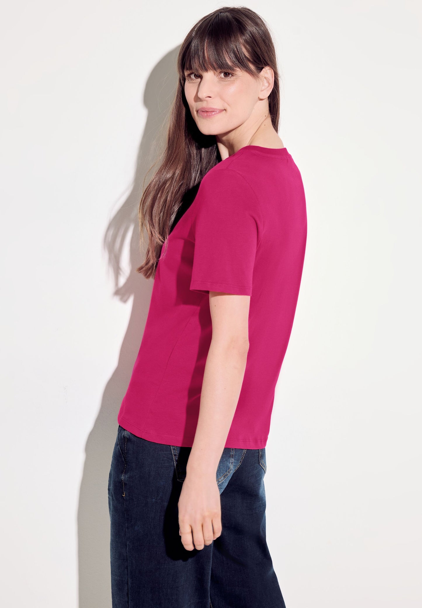 CECIL - Wording T-Shirt - pink