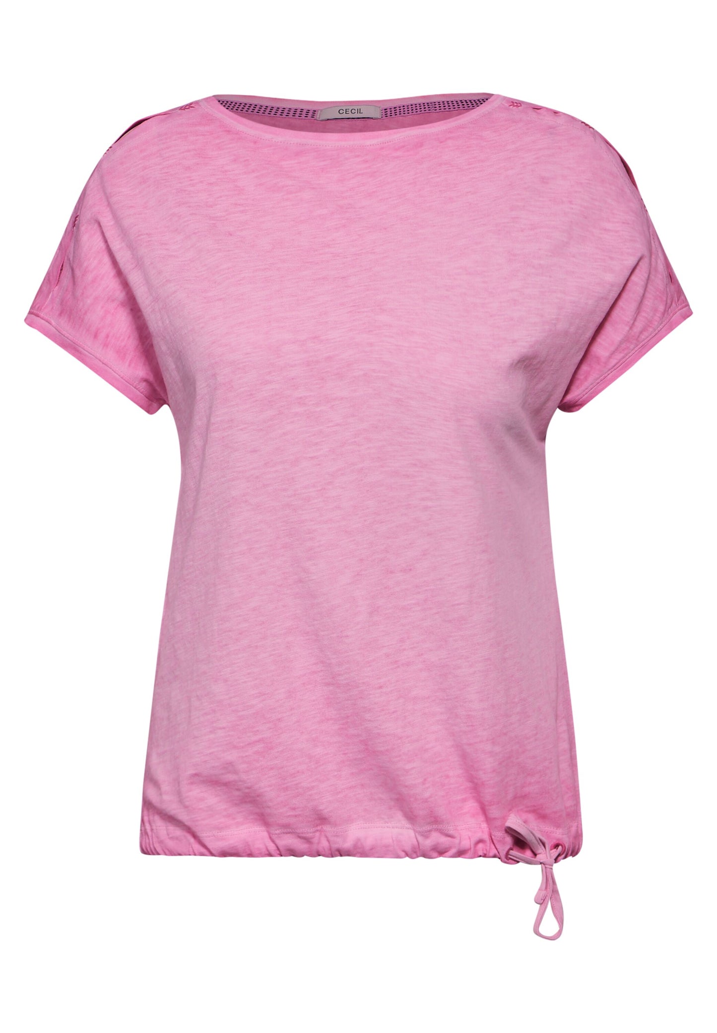 CECIL - Flammgarn T-Shirt - pink